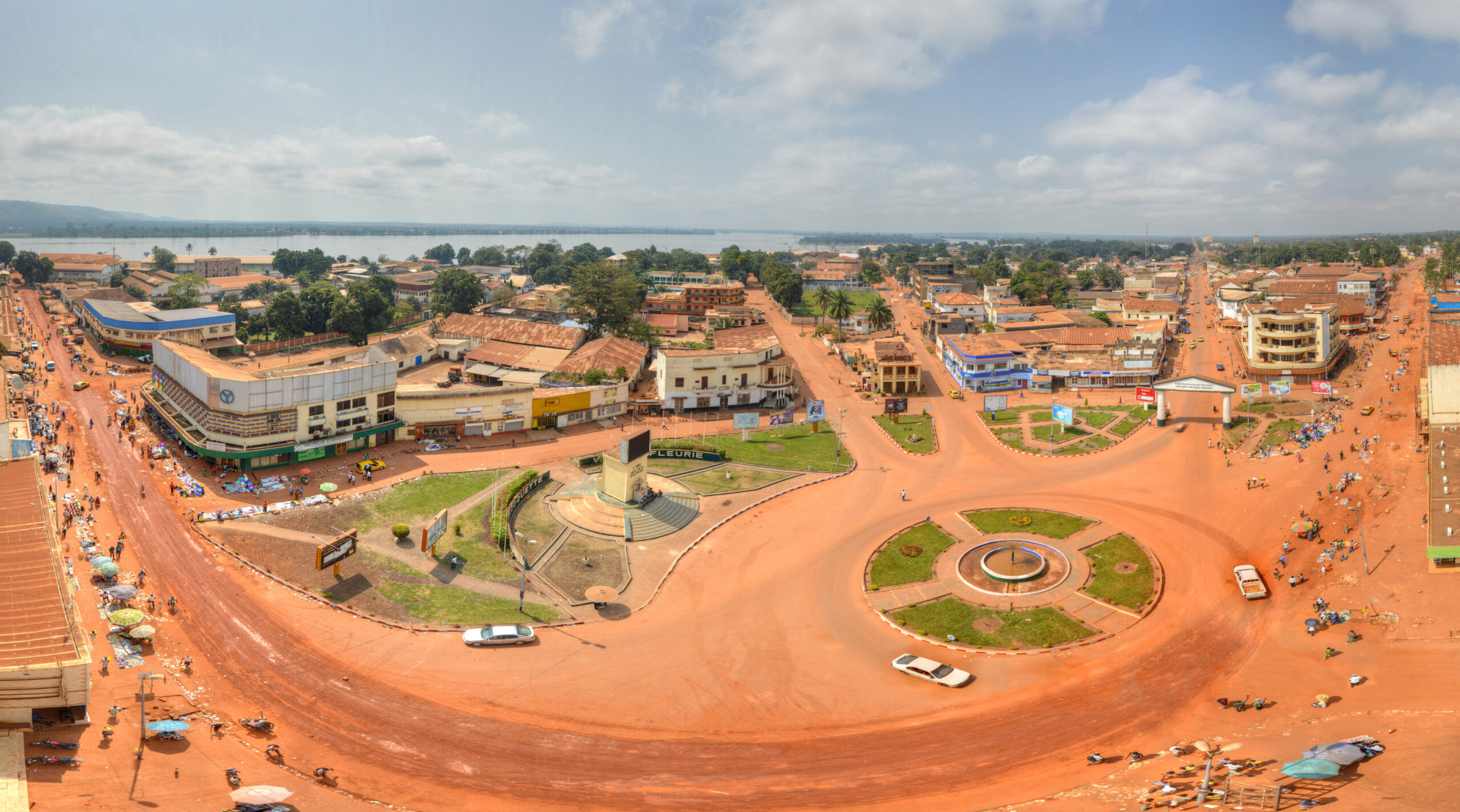 Central African Republic diamonds — the city centre of Bangui