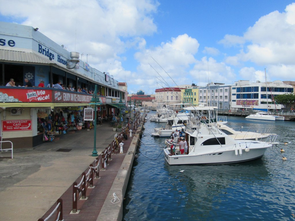Barbados explained 2026 — boats moored along the Careenage in Bridgetown