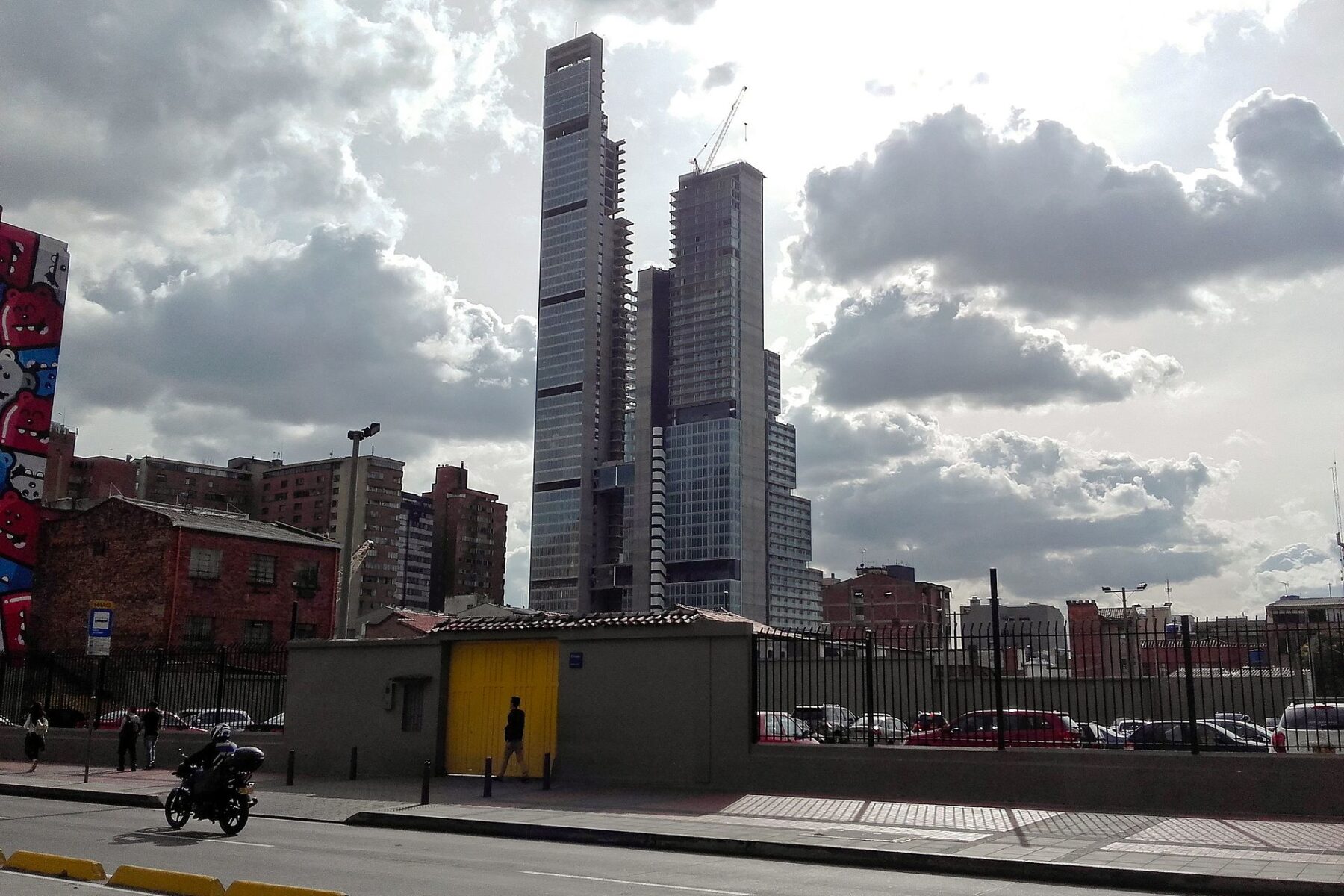 The BD Bacata towers in Bogota, the tallest buildings in Colombias business district