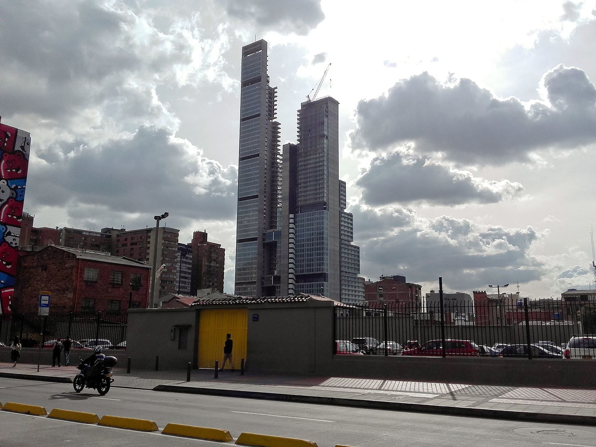 The BD Bacata towers in Bogota, the tallest buildings in Colombias business district