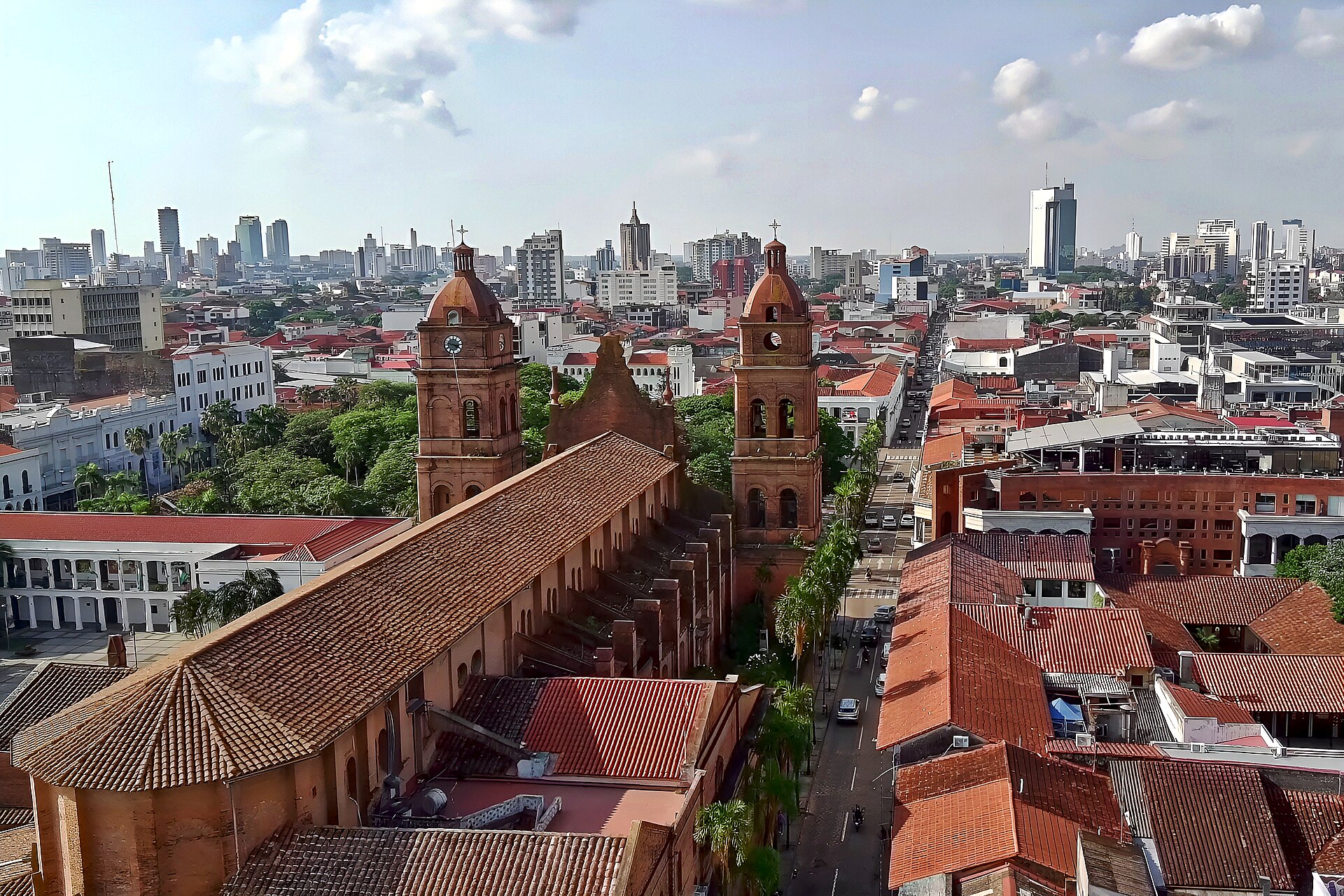 Bolivia explained 2026 — Santa Cruz de la Sierra, the country’s largest city, seen over its cathedral