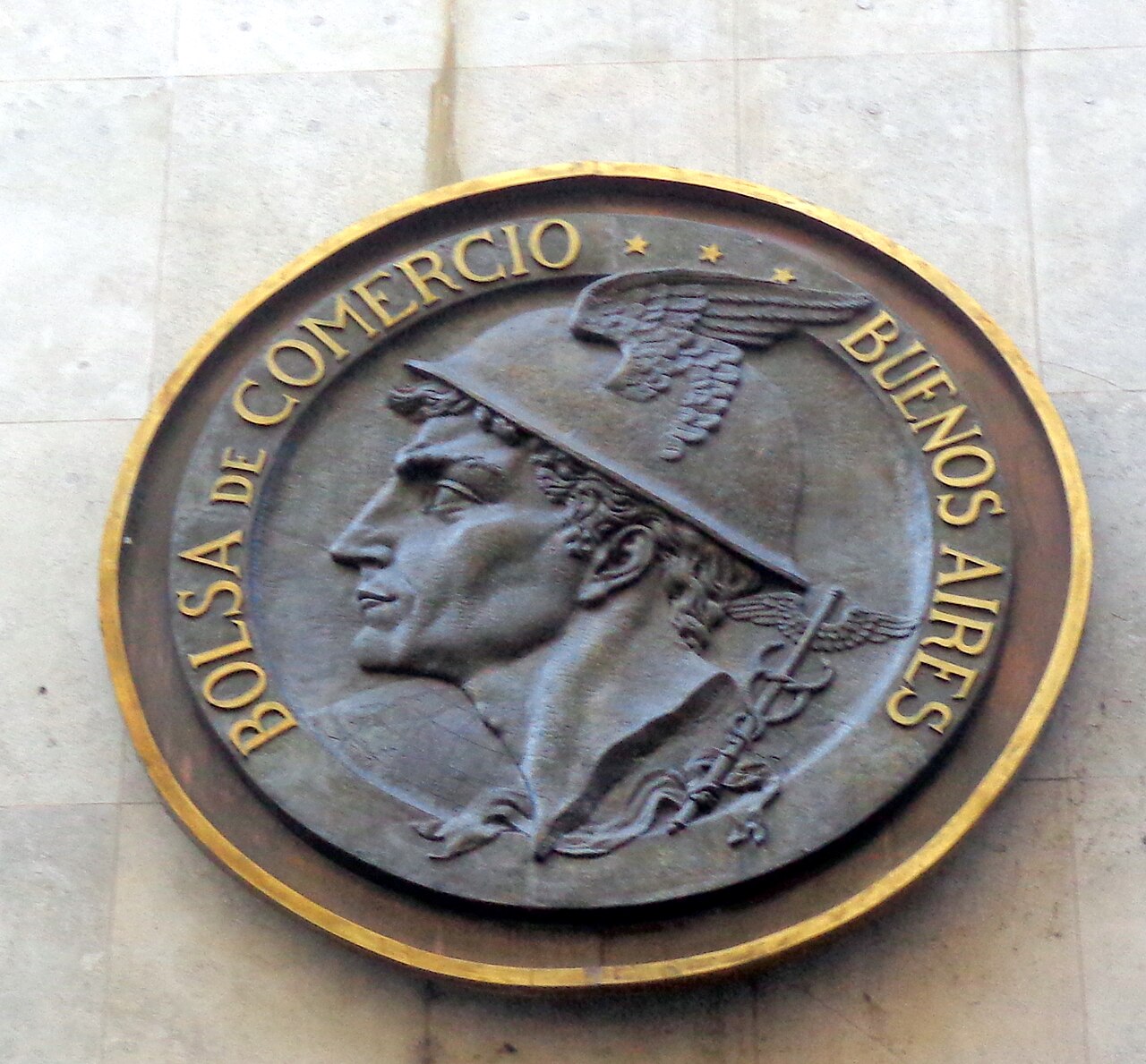 The facade of the Bolsa de Comercio de Buenos Aires, Argentina’s stock exchange