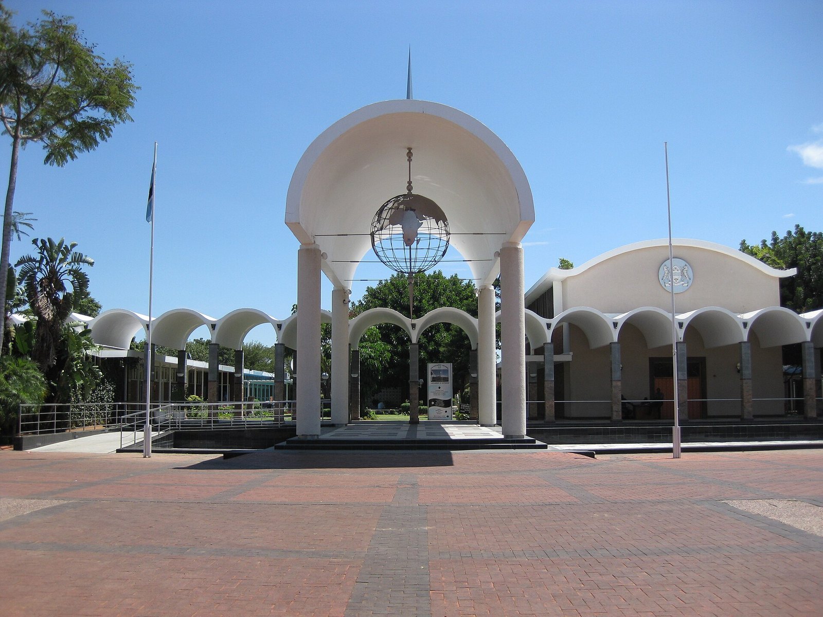 The Parliament of Botswana building in Gaborone