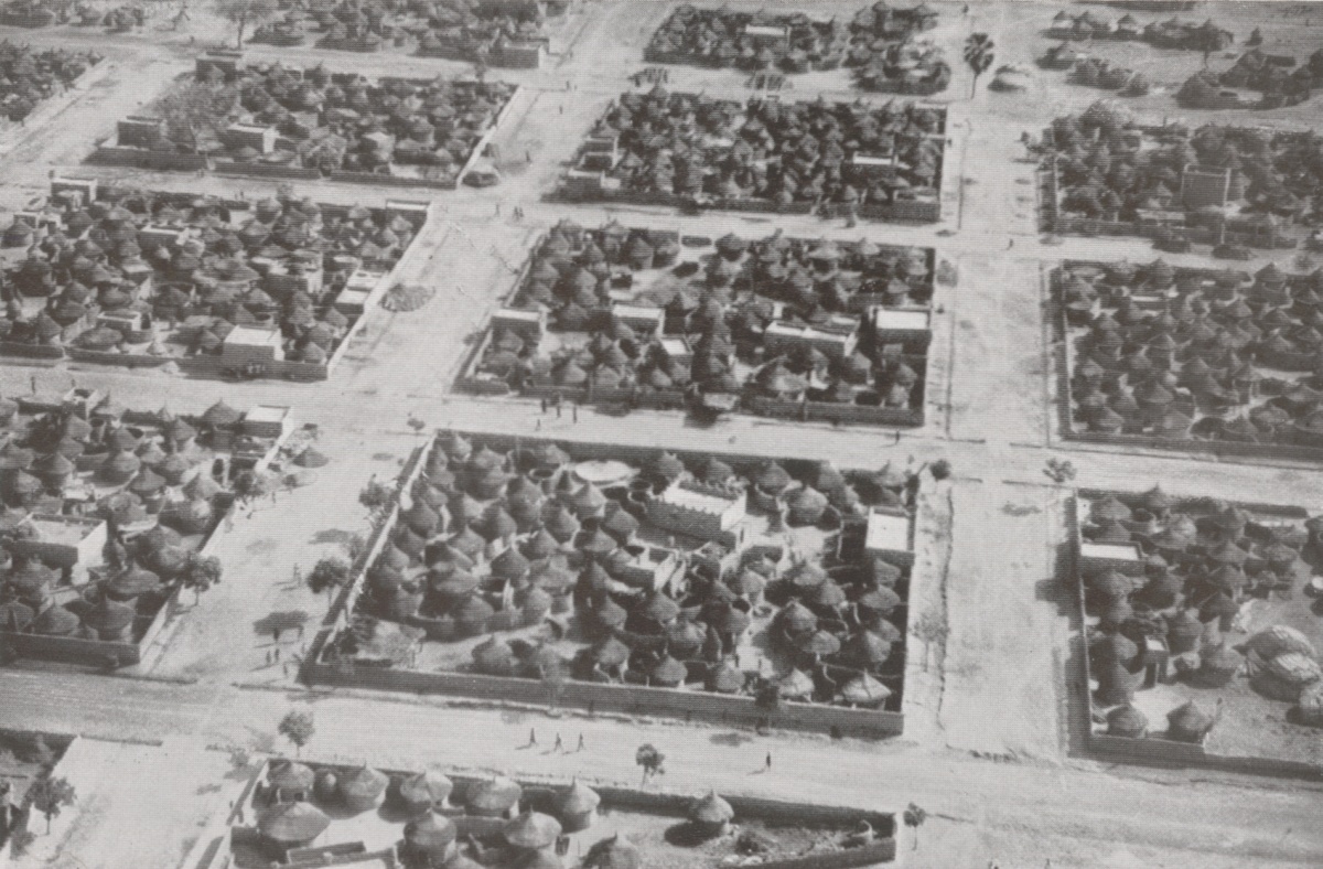 Burkina Faso explained — aerial view of Ouagadougou in colonial Upper Volta, 1930