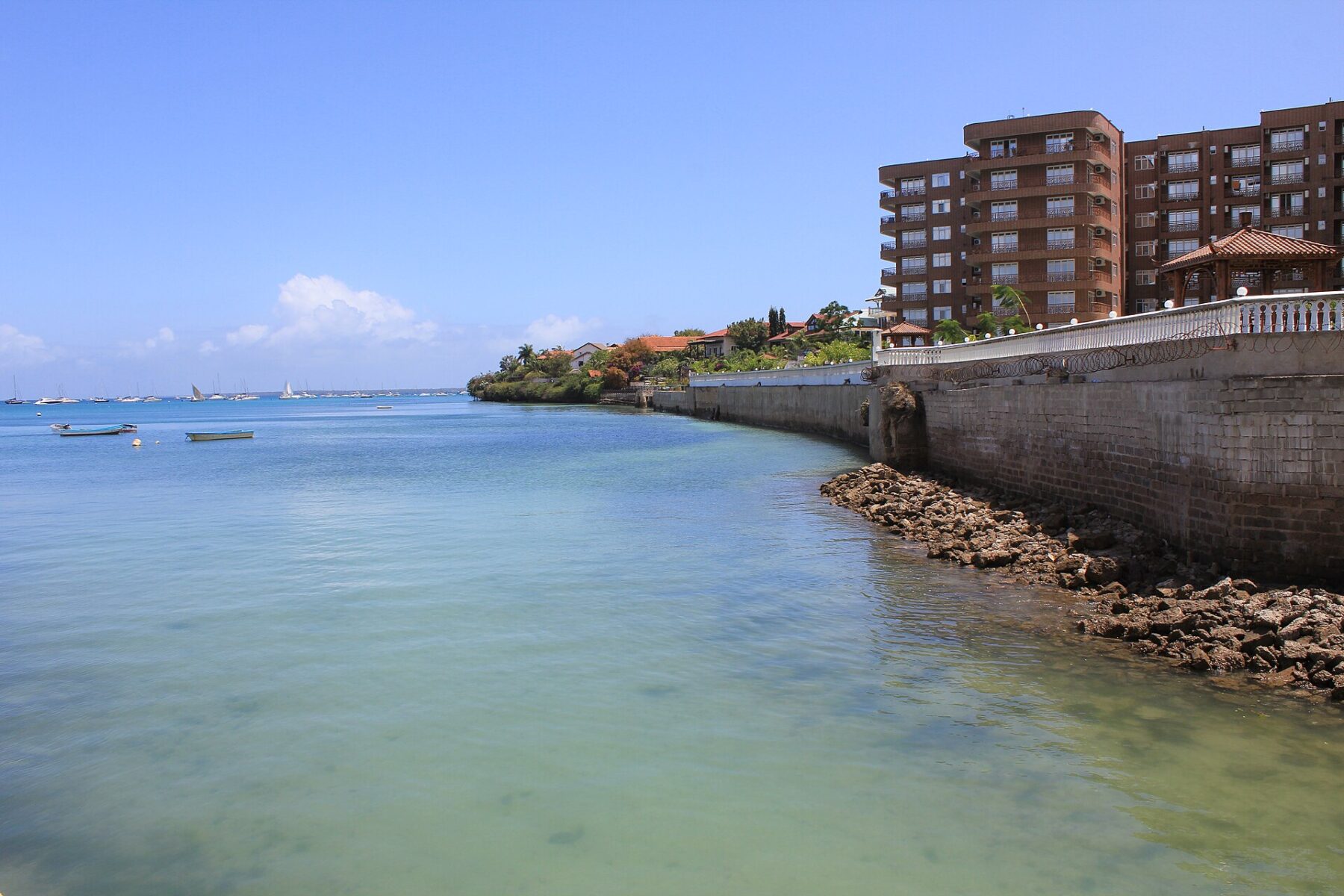 Buying property in Tanzania as a foreigner 2026 — apartment blocks on the seafront at Masaki, Dar es Salaam