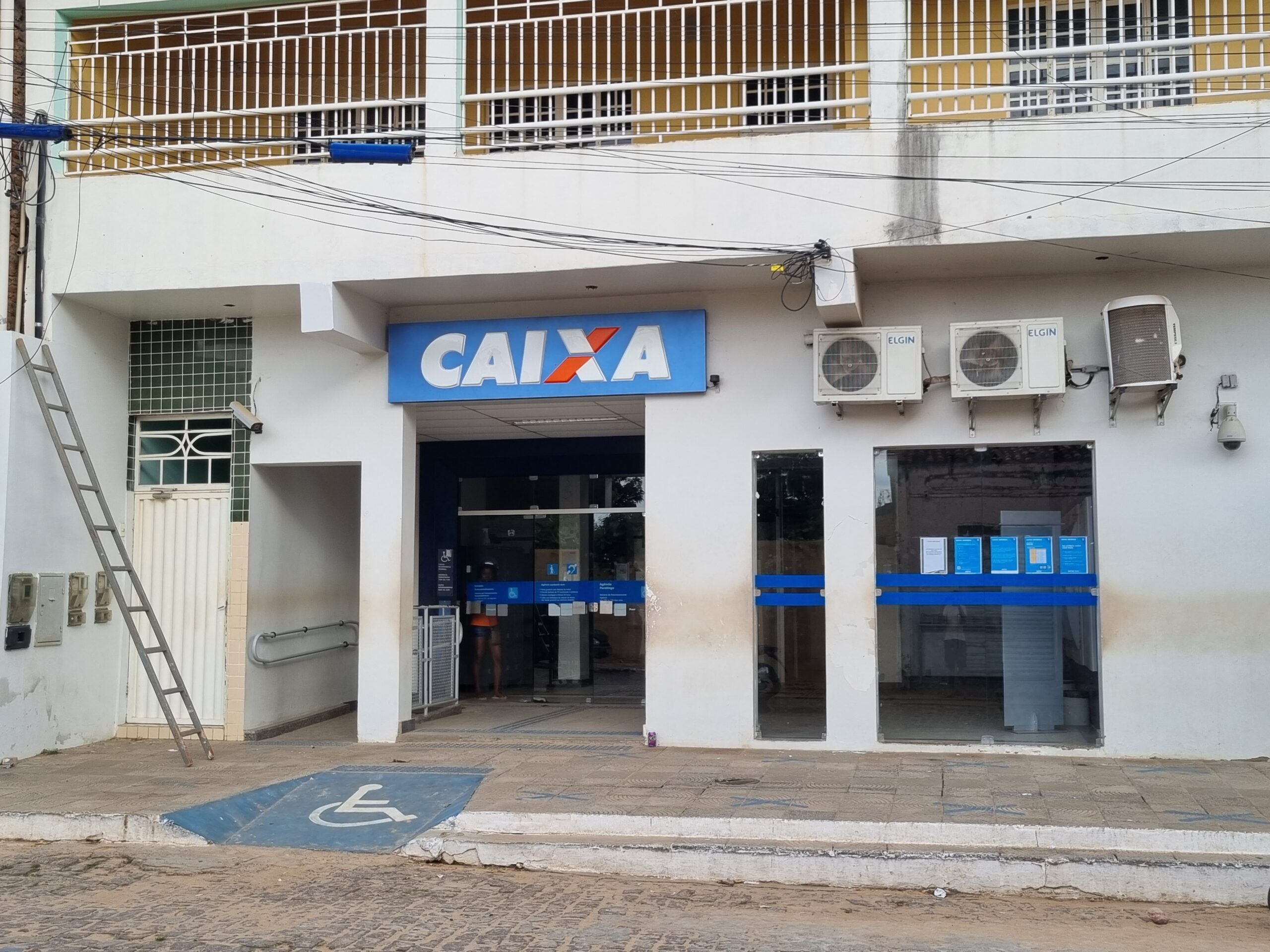 A Caixa Economica Federal street branch in Paratinga, Bahia