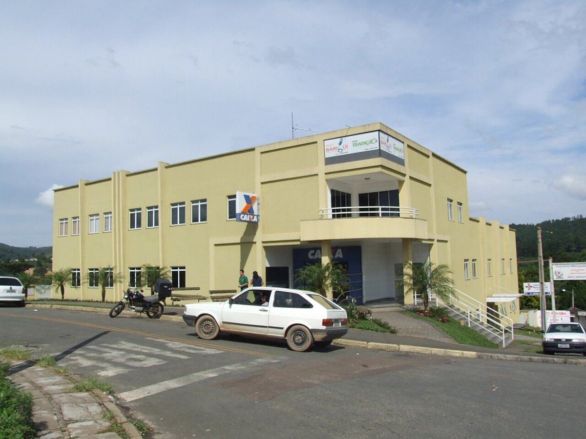 A Caixa Econômica Federal bank branch in Almirante Tamandaré, Paraná