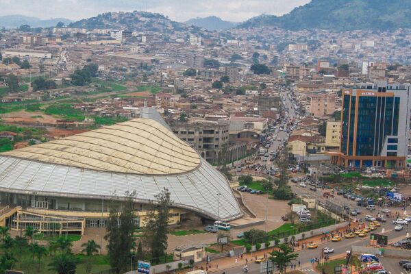 Cameroon explained 2026: central Yaoundé, the capital, with the Palais Polyvalent des Sports