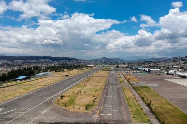 The Parque Bicentenario on the site of Quito's old airport, Ecuador, where Camilo performs on 9 April 2027