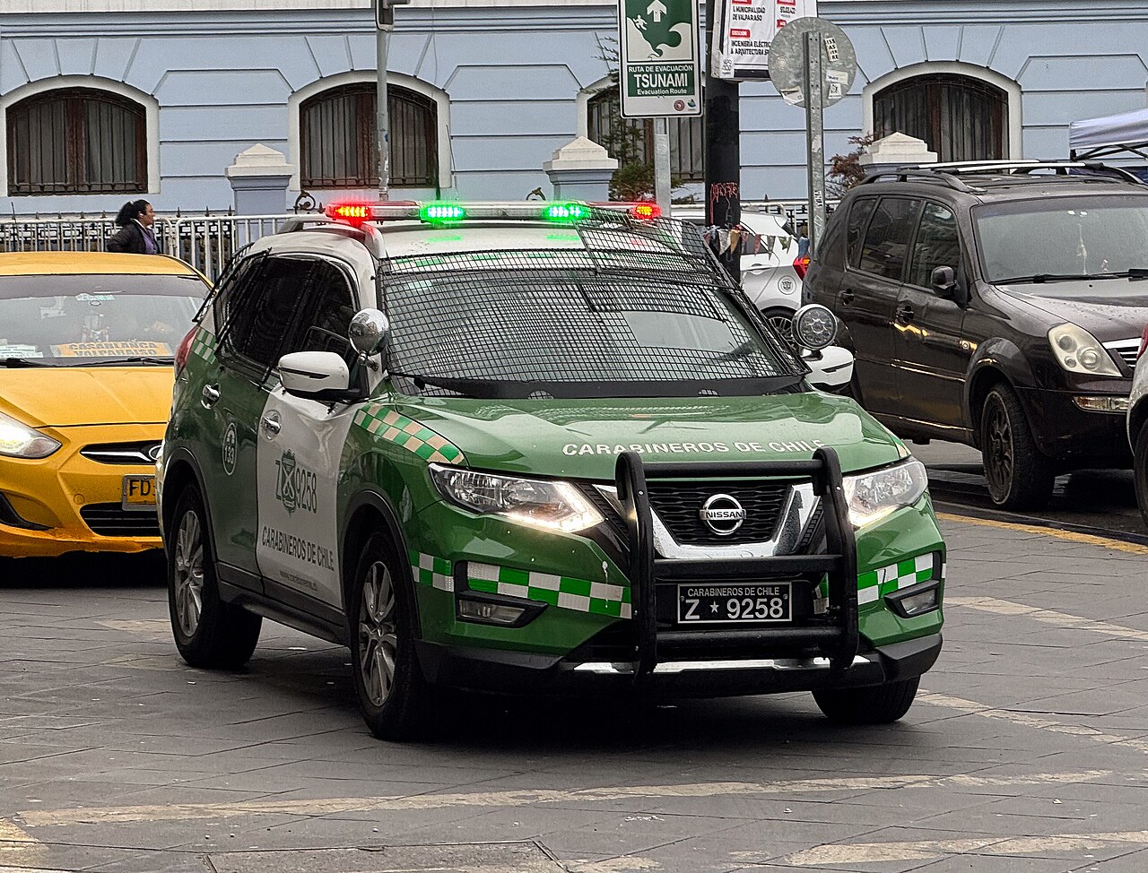A Carabineros de Chile patrol vehicle