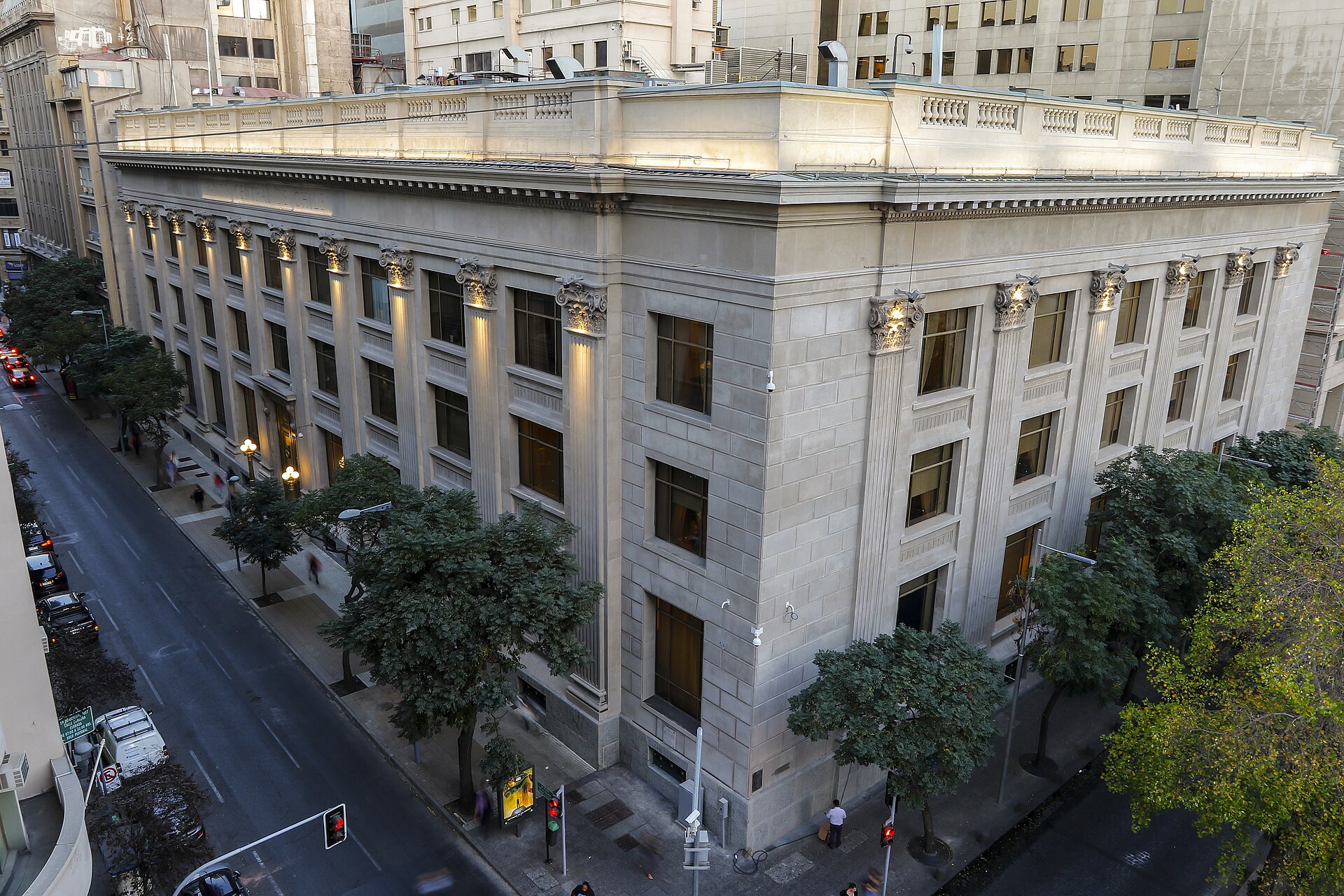 The Central Bank of Chile building in Santiago