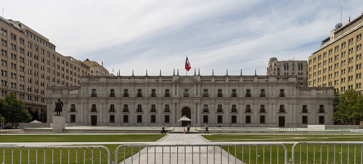 The La Moneda presidential palace in Santiago, Chile