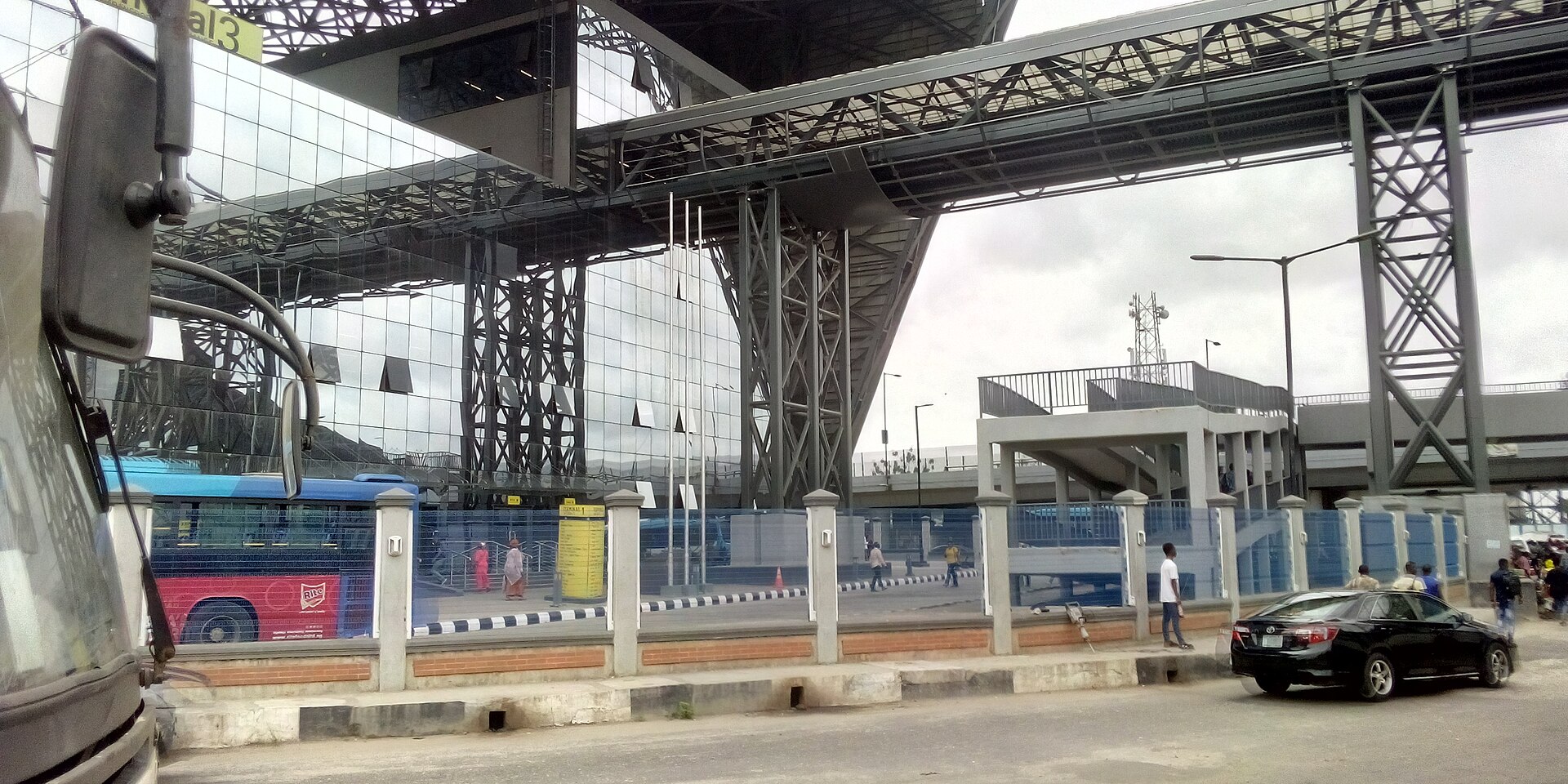 A bus rapid transit terminal in Nigeria