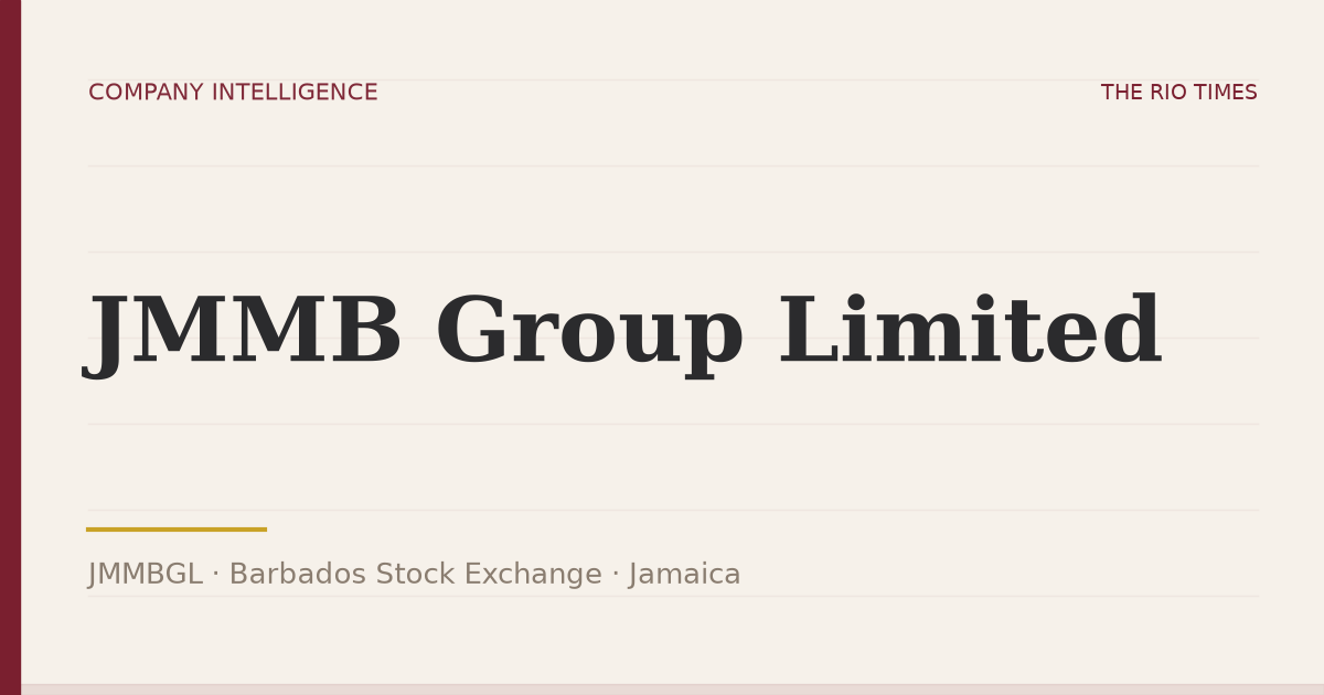 JMMB Group Limited (JMMBGL), listed on Barbados Stock Exchange, Jamaica