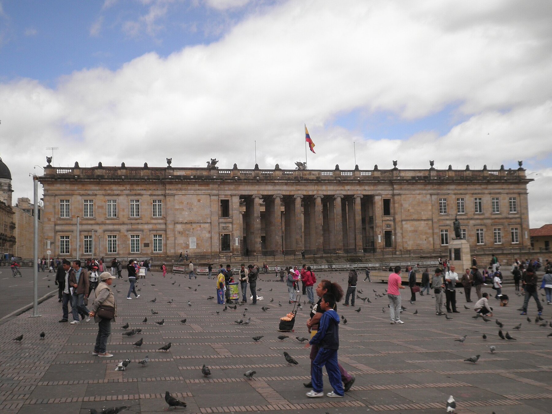 The Congress of Colombia building in Bogotá, where the 2027 budget will be debated