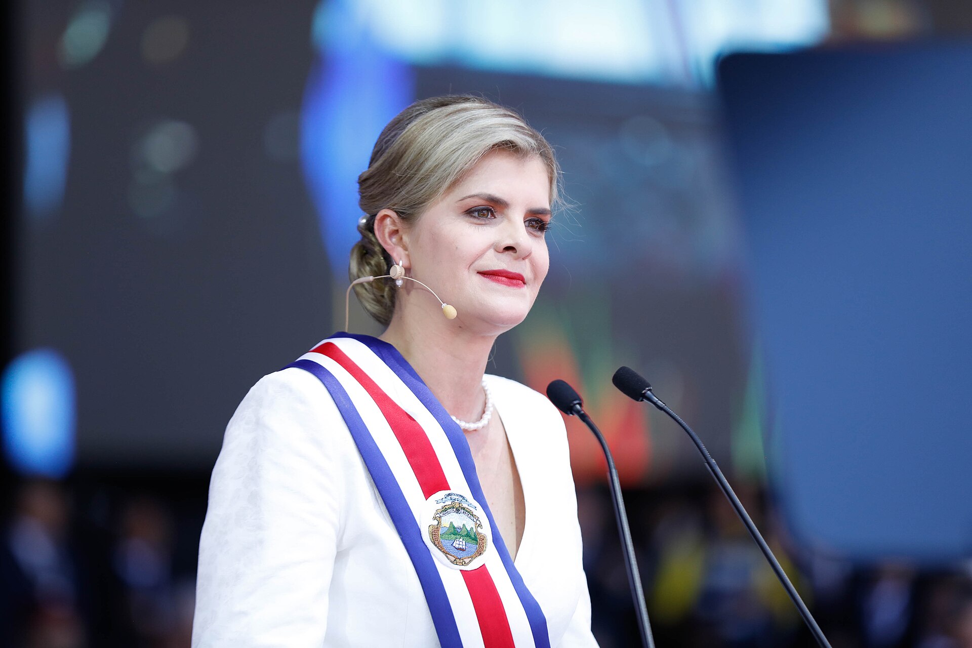 Costa Rica explained 2026 — President Laura Fernández at her inauguration on 8 May 2026