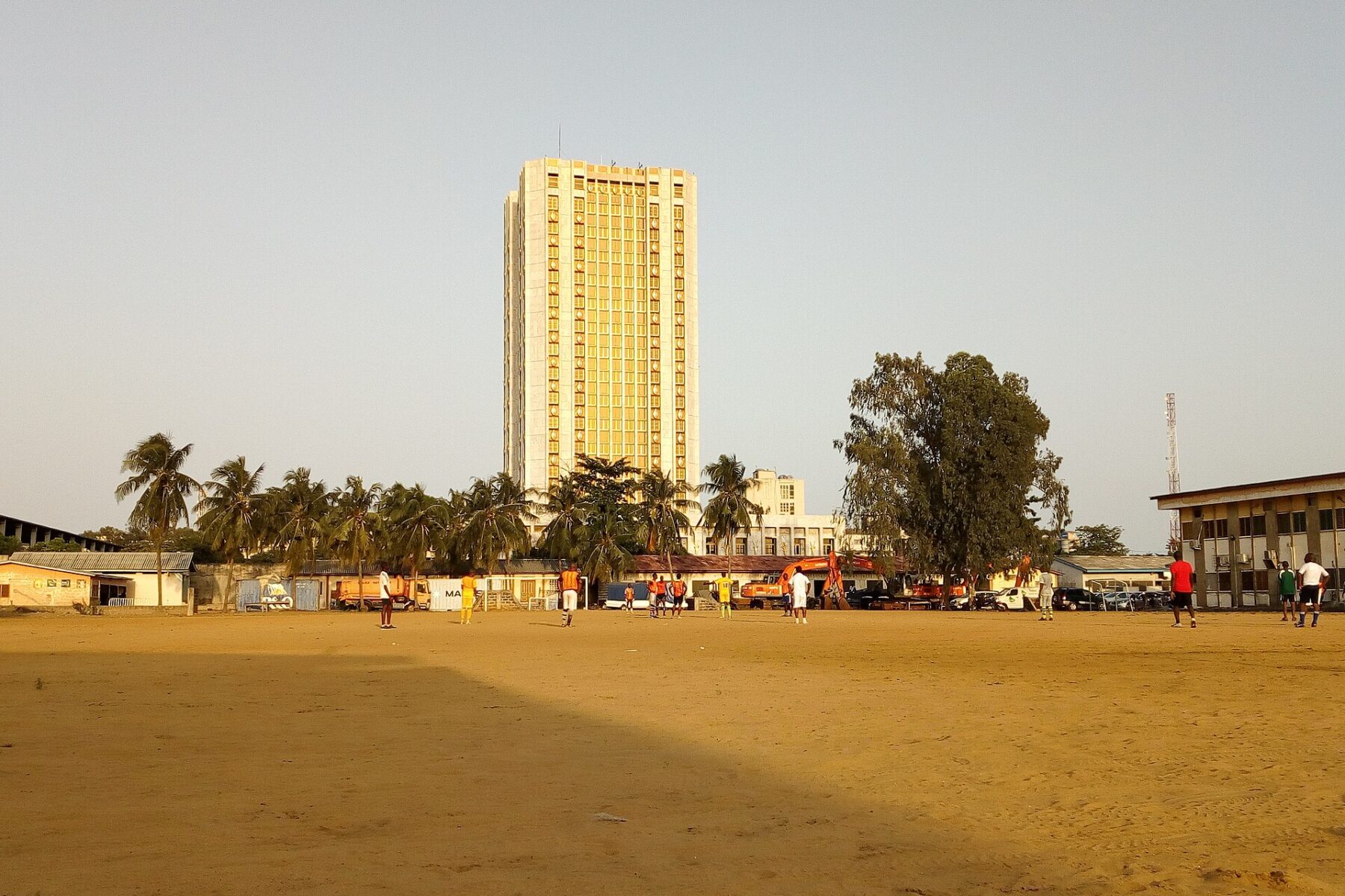 Cotonou, the commercial capital of Benin and the site of the country's main port.