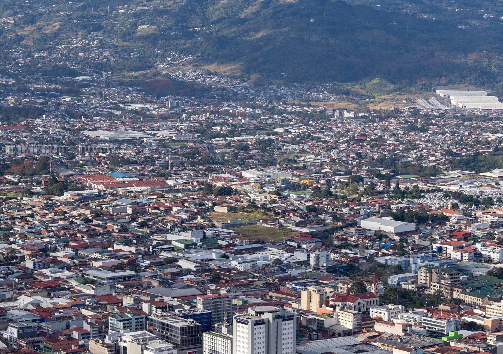 Costa Rica economy San José aerial view 2026