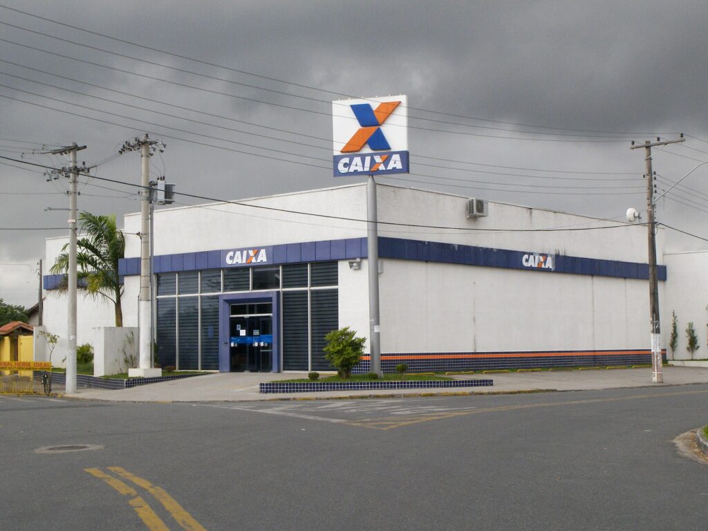 A Caixa Econômica Federal branch in Brazil, one of the traditional banks that open accounts for foreign residents