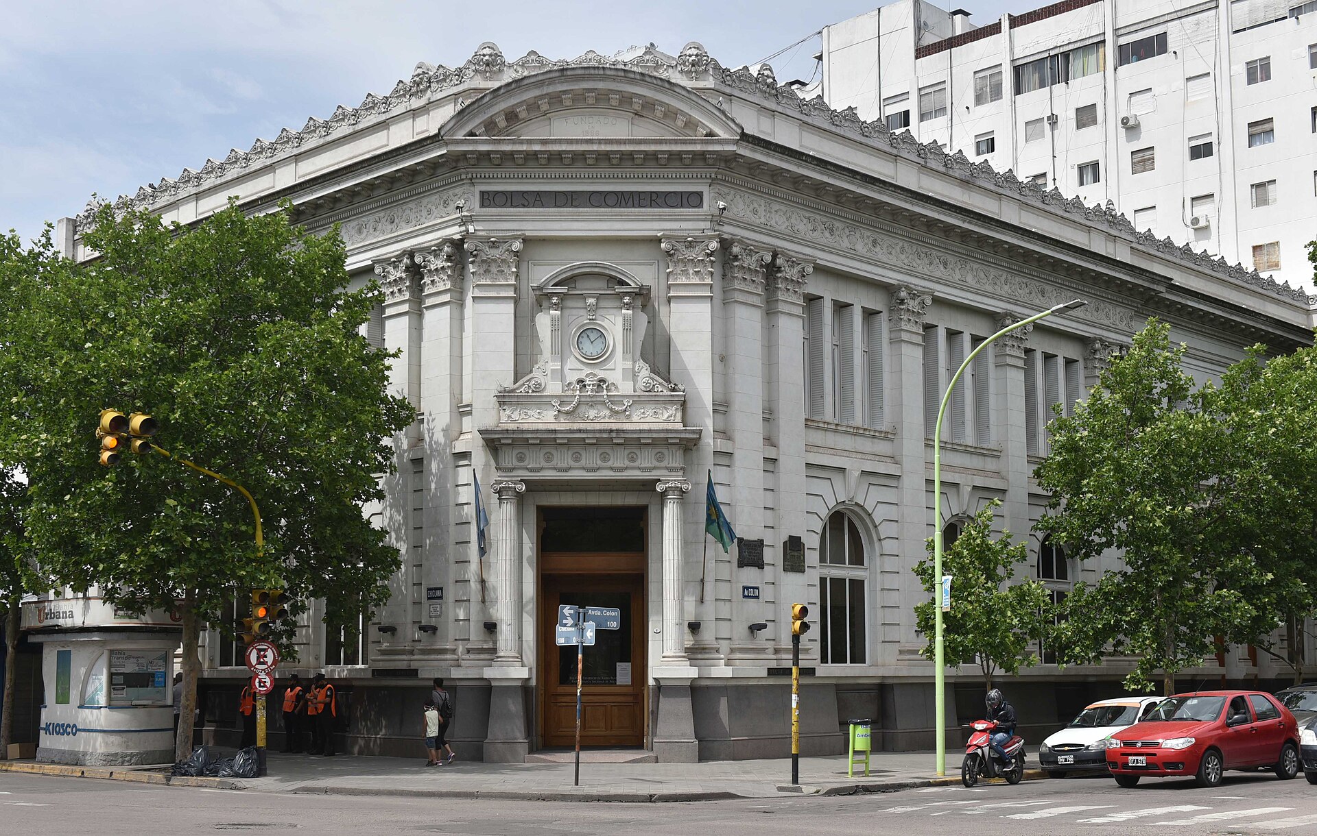 The Buenos Aires stock exchange building in the city's financial district