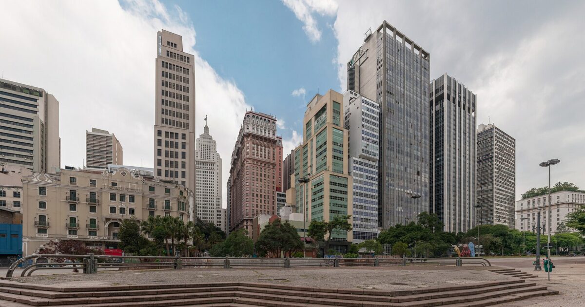 The financial district of São Paulo, home to Brazil's B3 exchange