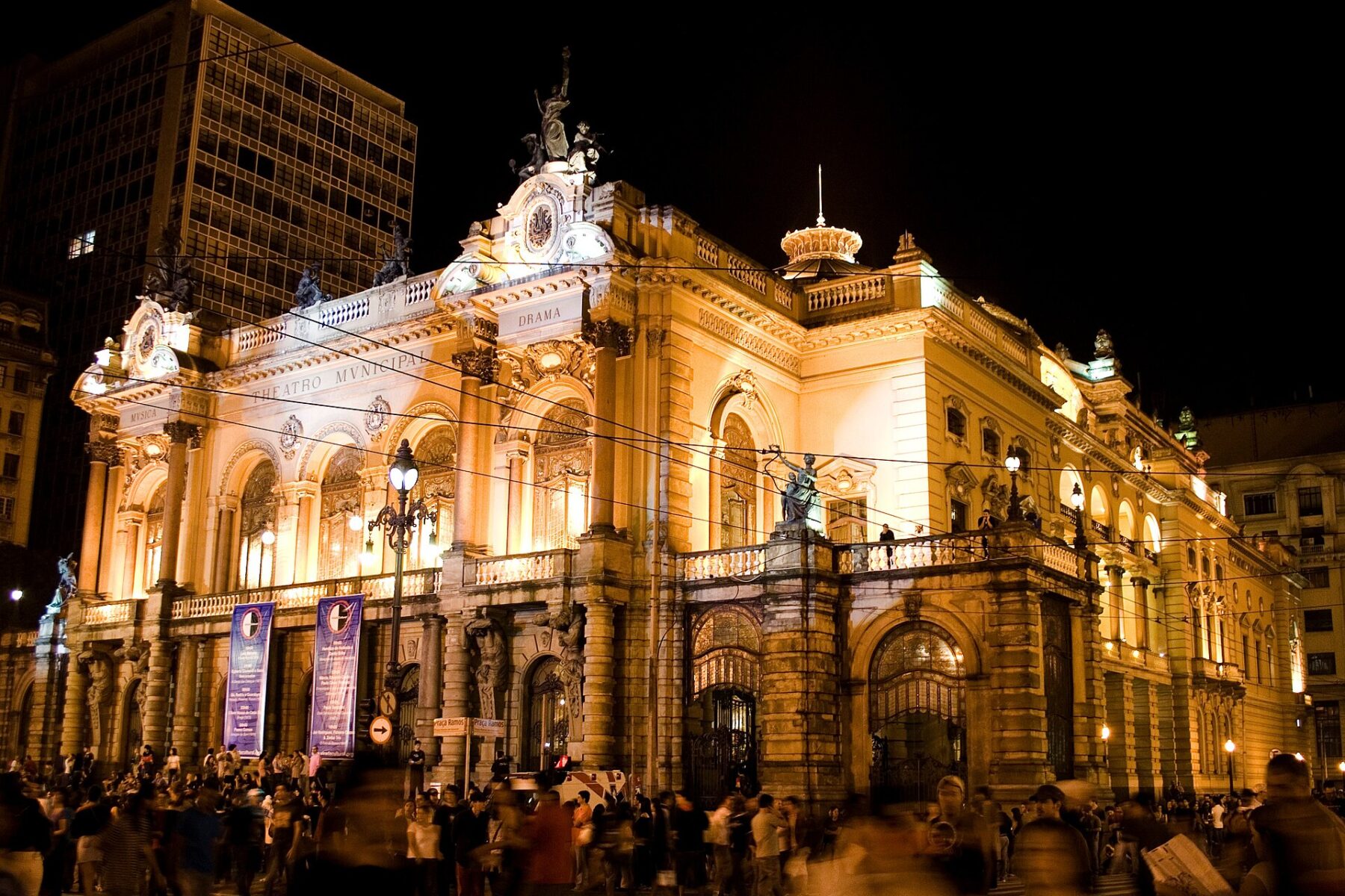 The Theatro Municipal in central São Paulo, which opens its Verdi run tonight
