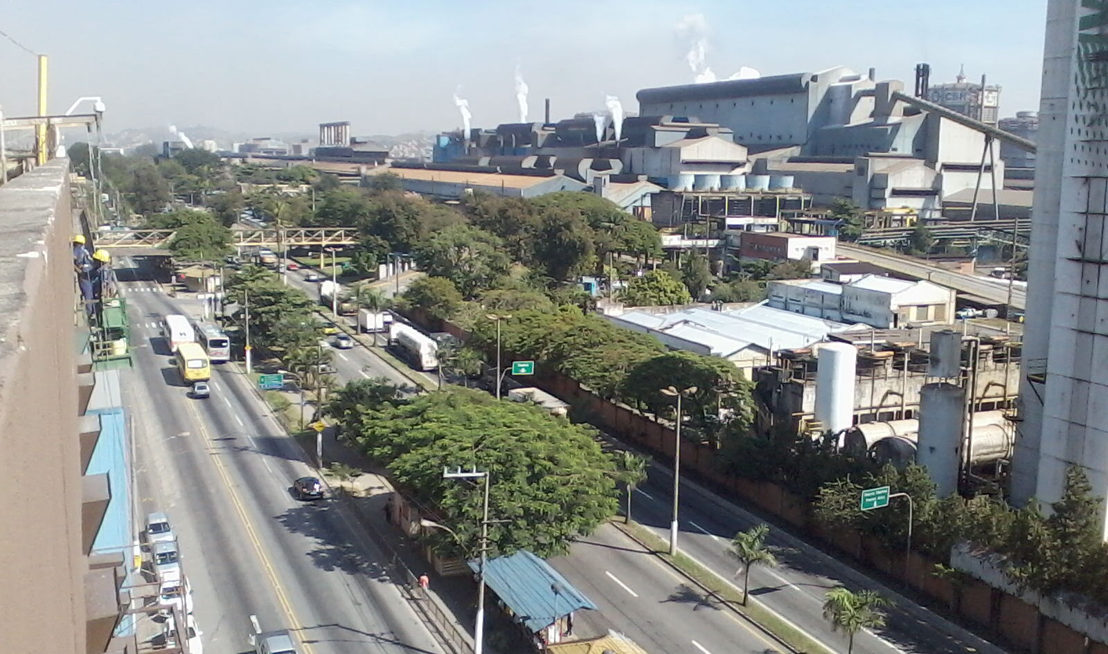 The CSN steelworks at Volta Redonda in Rio de Janeiro state