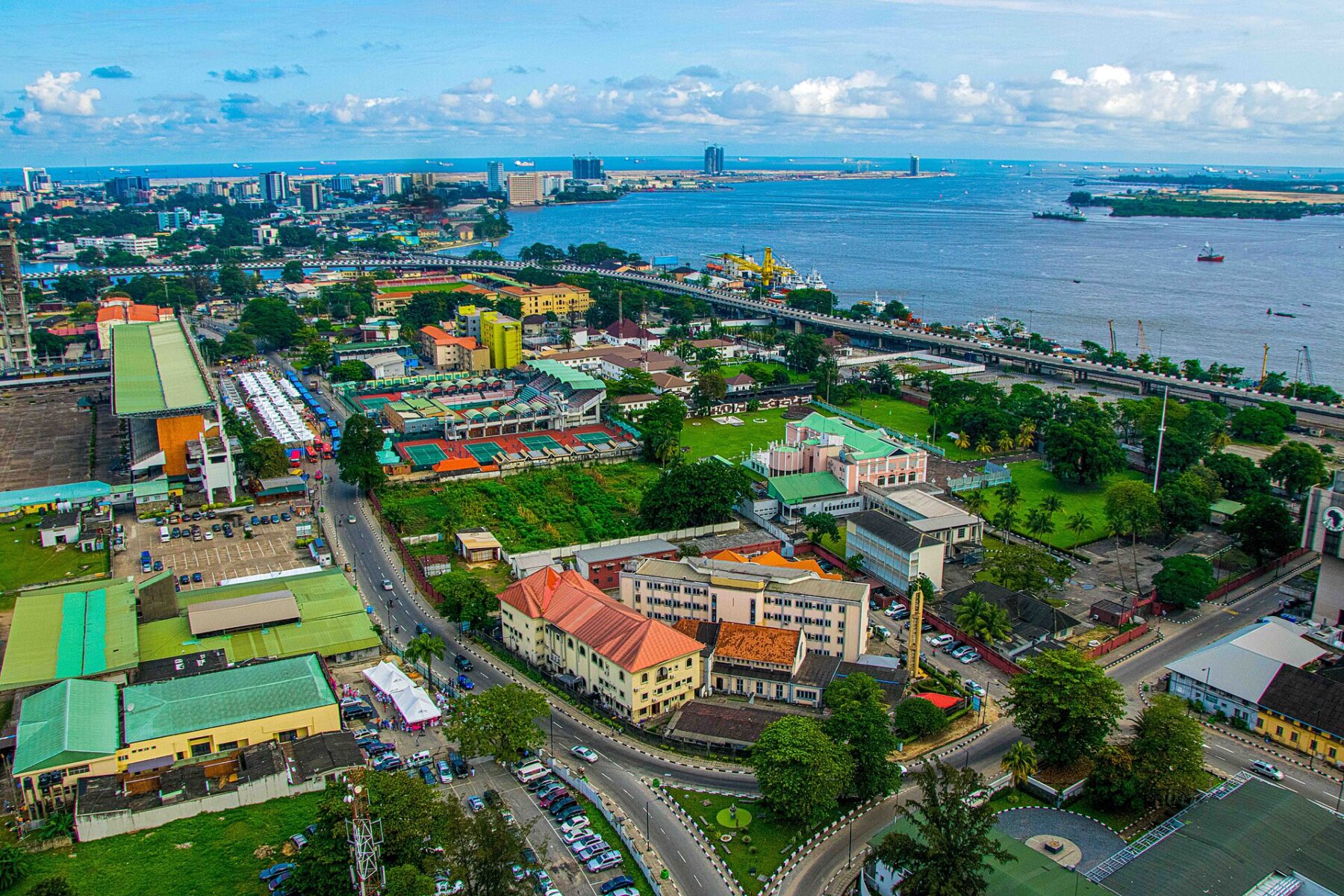 The skyline of Lagos, Nigeria