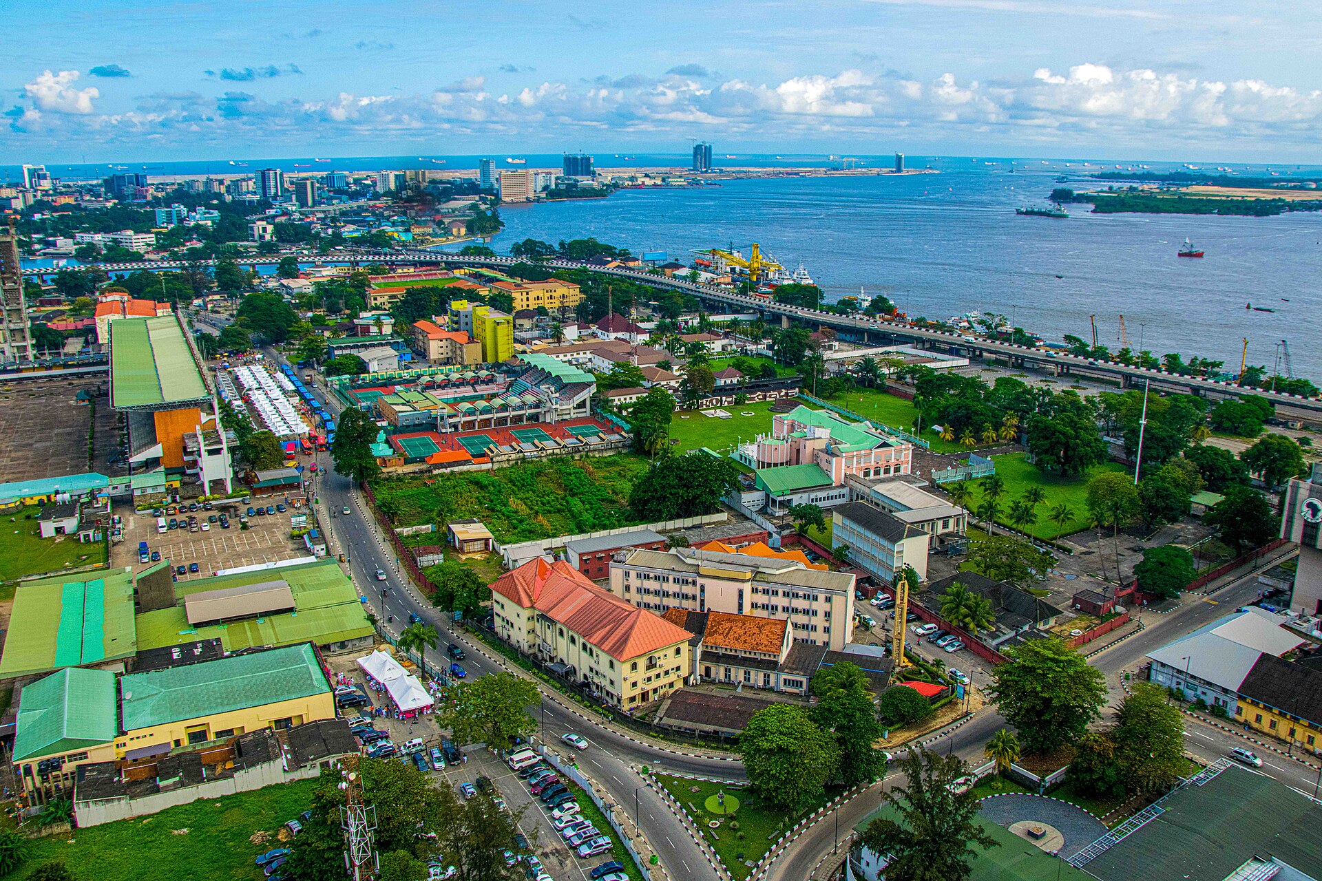 The skyline of Lagos, Nigeria