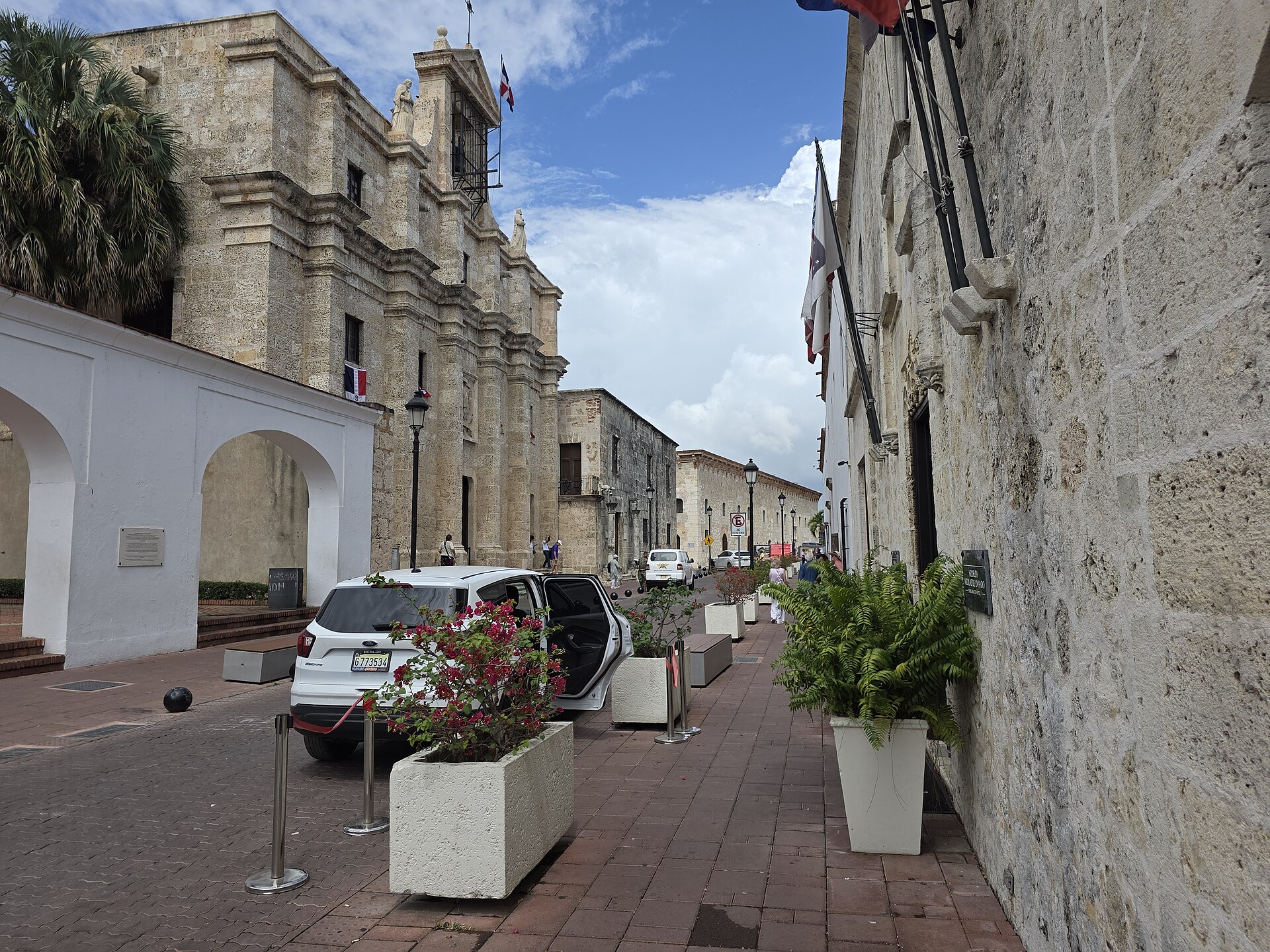 Calle las Damas, a colonial street in the old quarter of Santo Domingo