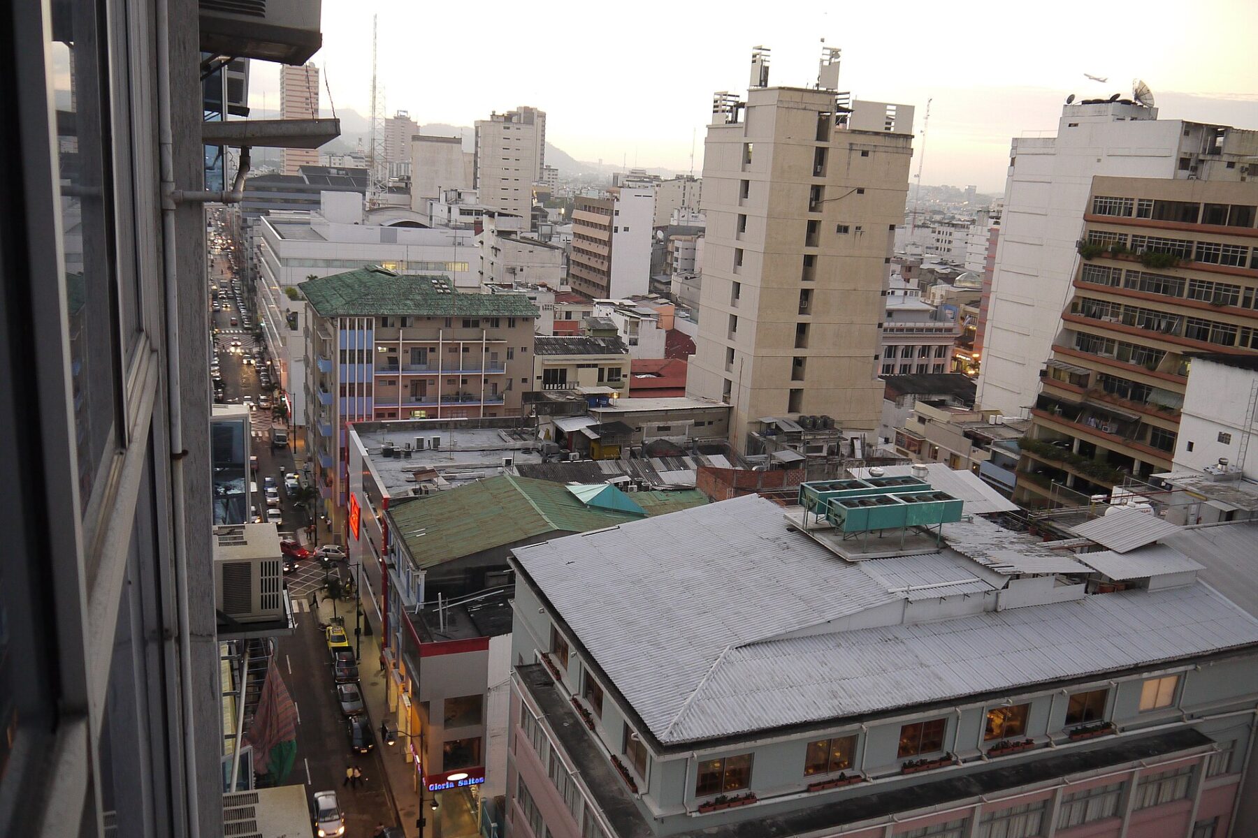 Ecuador explained 2026 — downtown Guayaquil, the country's largest city and main port, at dusk