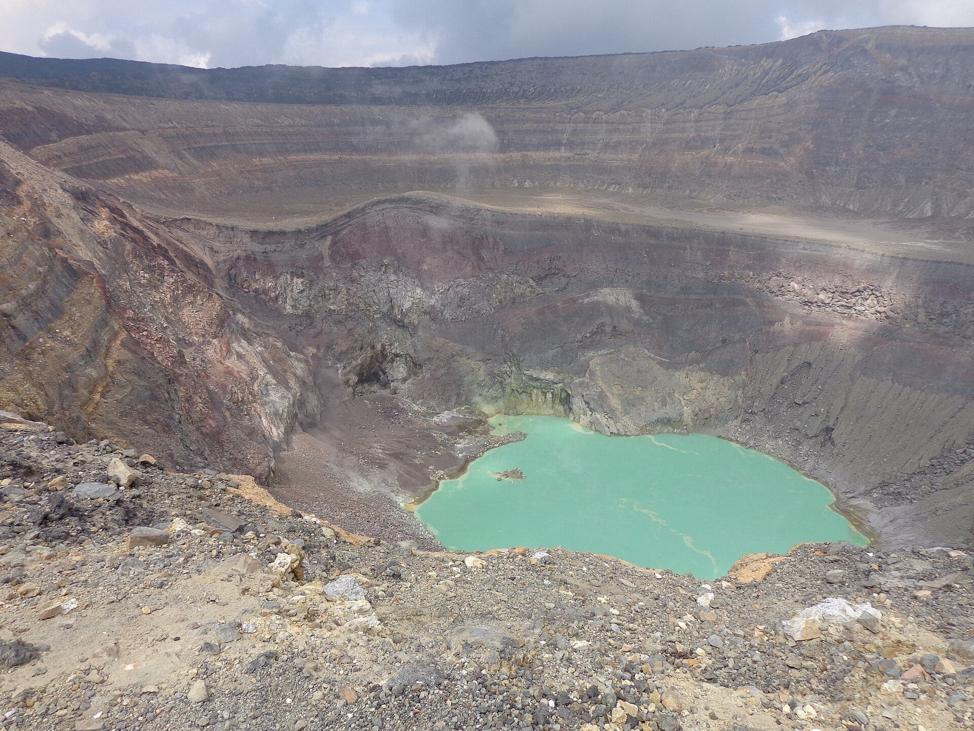 El Salvador explained — the crater lake of the Santa Ana volcano