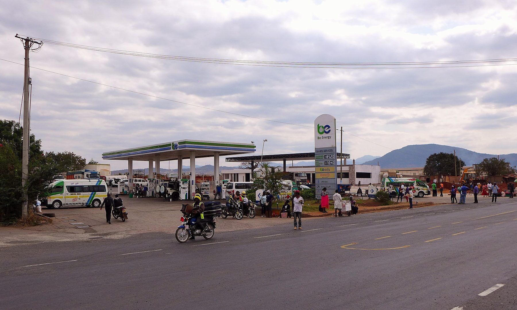 A petrol station in Kenya