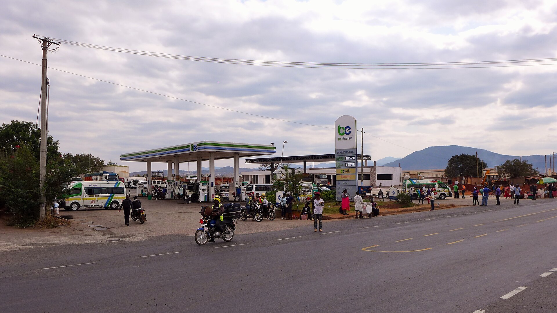 A petrol station in Kenya