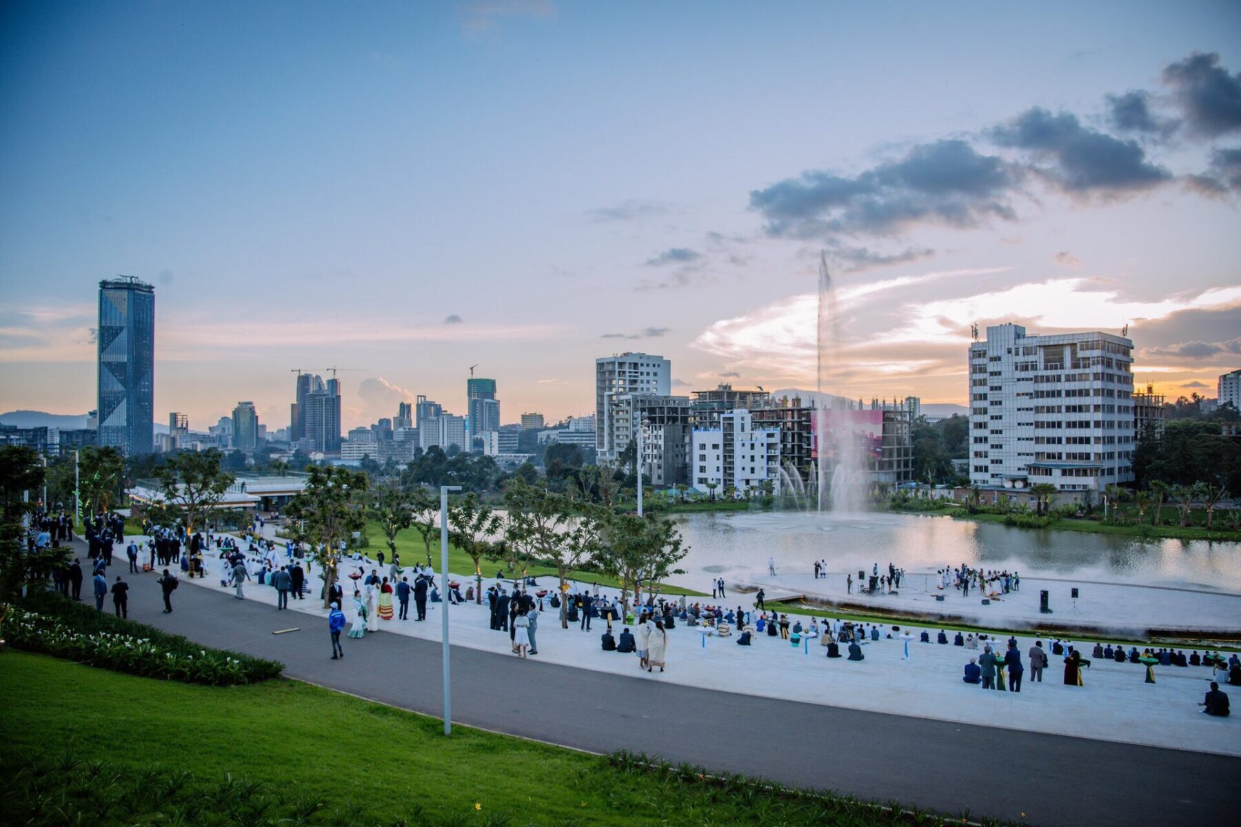 Ethiopia explained 2026 — the Addis Ababa skyline seen from Sheger Park