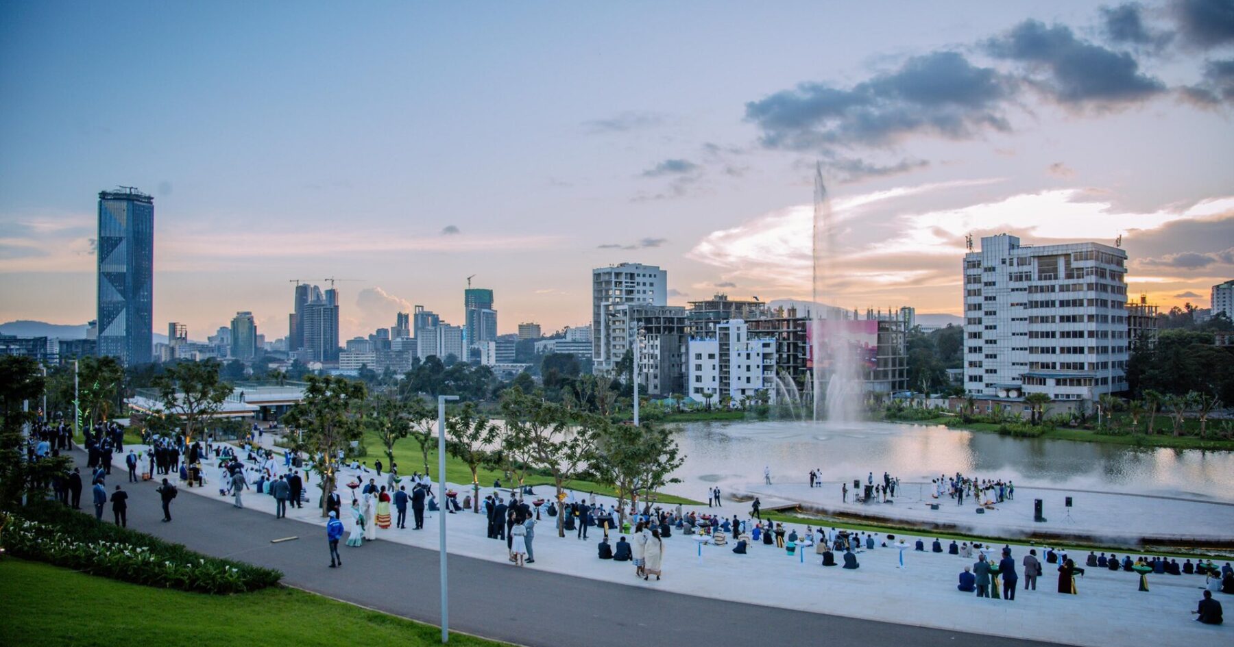Ethiopia explained 2026 — the Addis Ababa skyline seen from Sheger Park