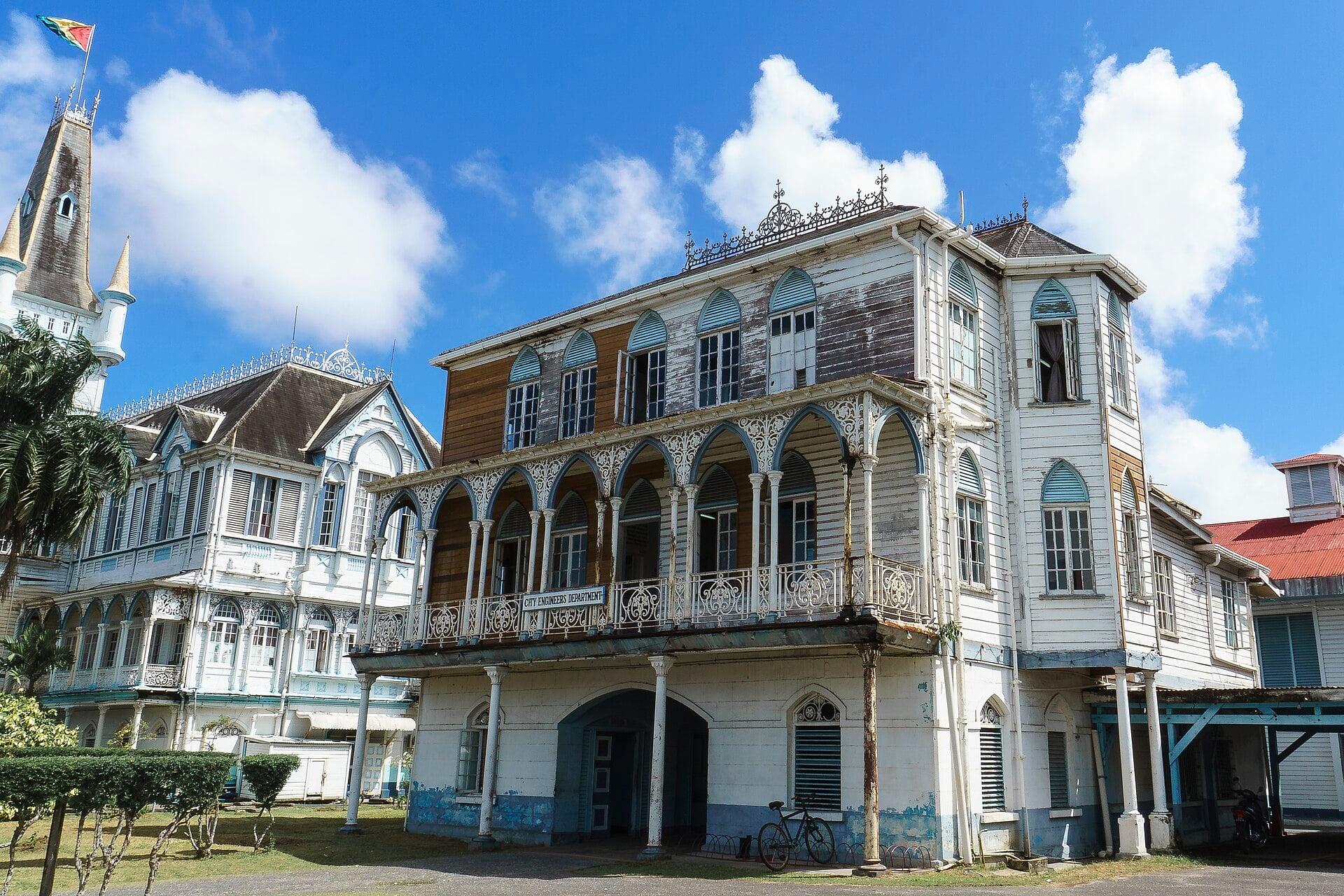 A colonial building in Georgetown, Guyana
