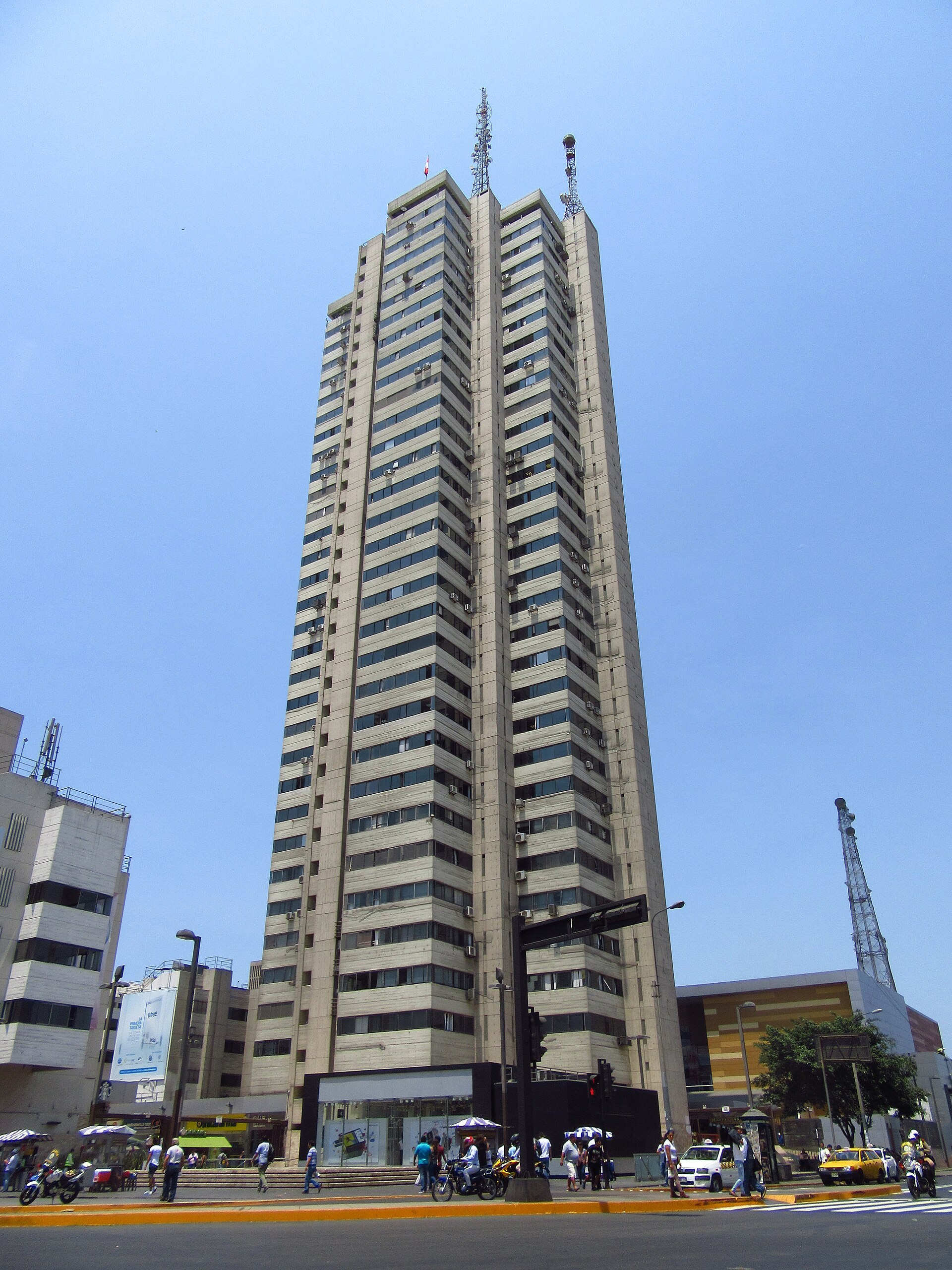 The civic centre in central Lima