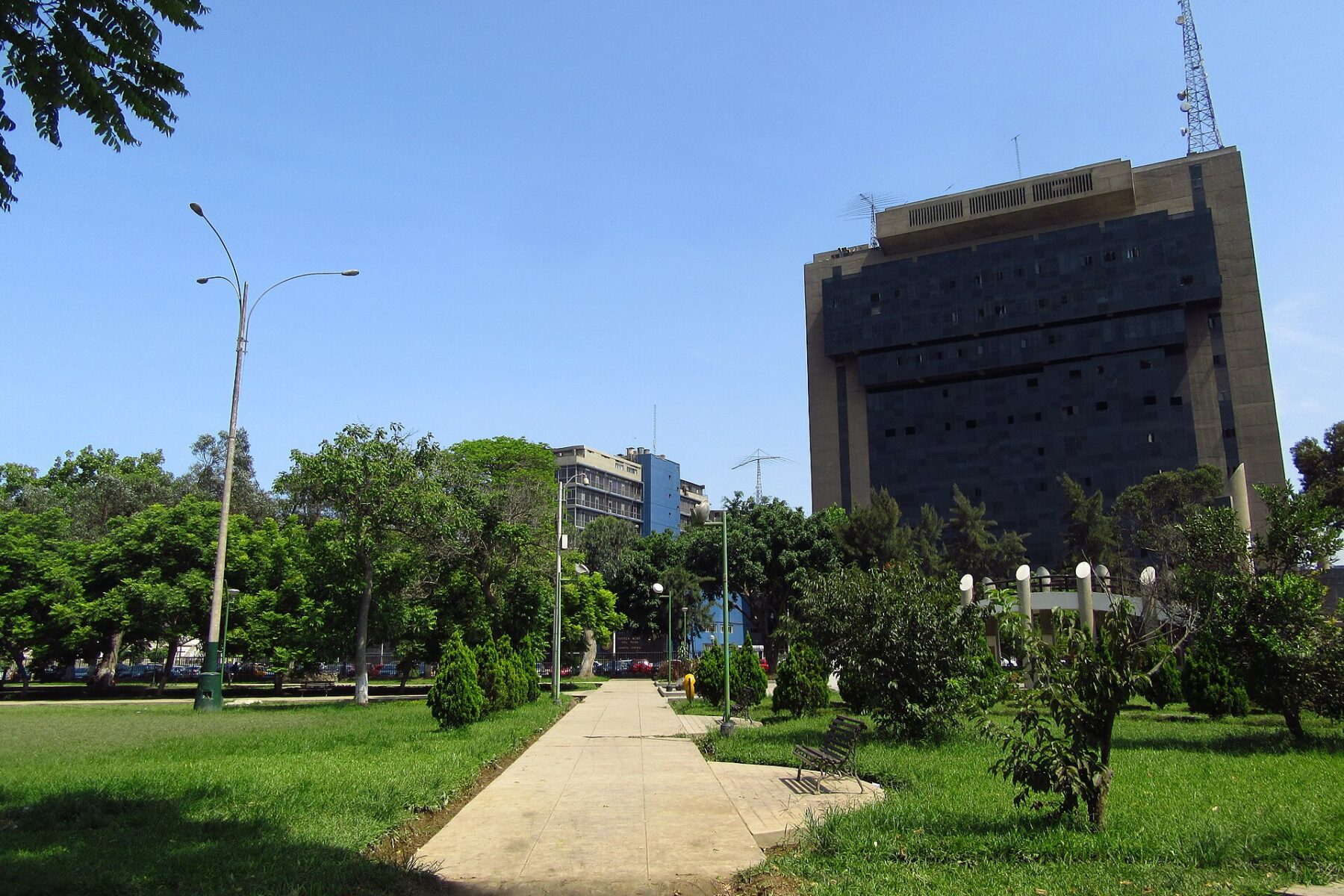 Gardens at the Campo de Marte in Lima