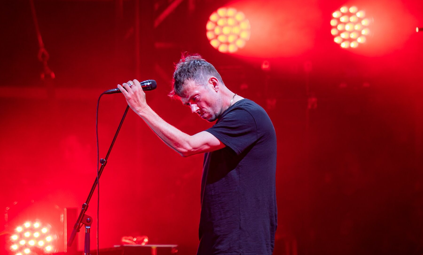 Gorillaz performing live with Damon Albarn — the band plays Bogotá, Colombia on November 17, 2026
