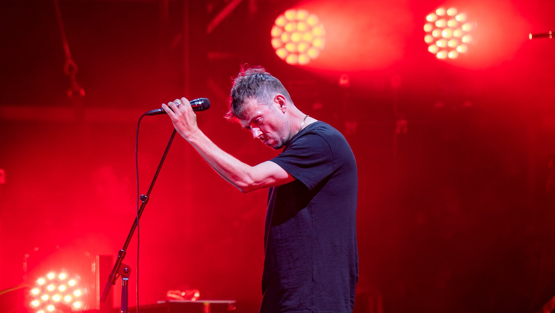 Gorillaz performing live with Damon Albarn — the band plays Bogotá, Colombia on November 17, 2026