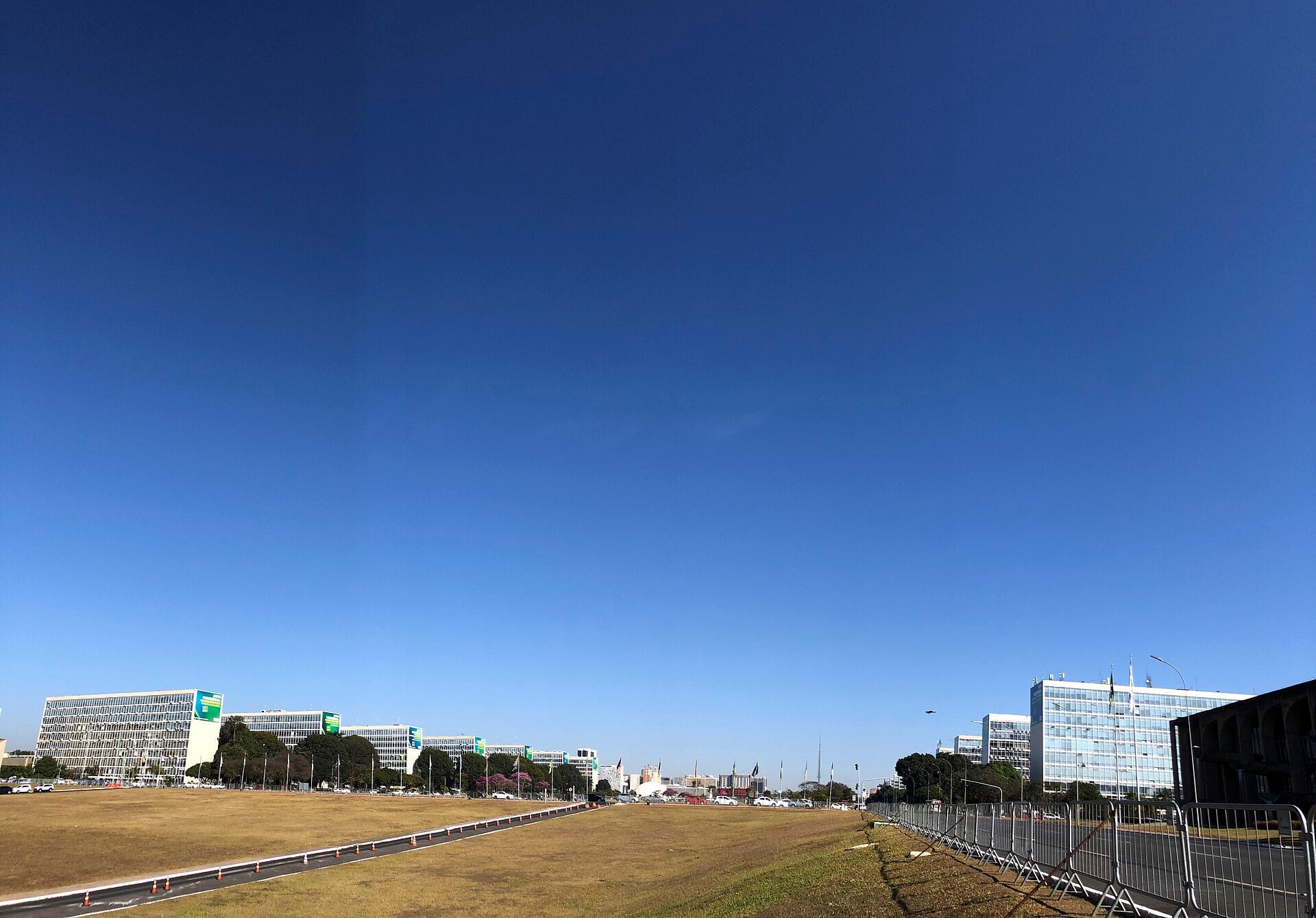 The Esplanada dos Ministérios in Brasília, Brazil, site of the main Independence Day celebrations