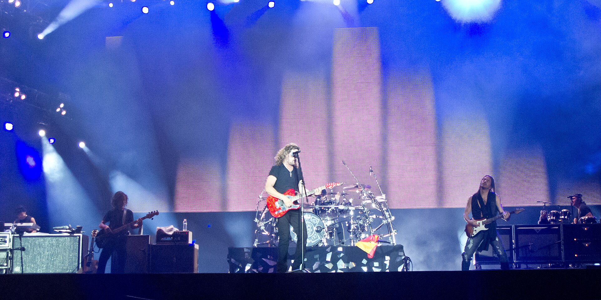 Maná performing live — the Mexican rock band plays Bogotá, Colombia on November 28, 2026