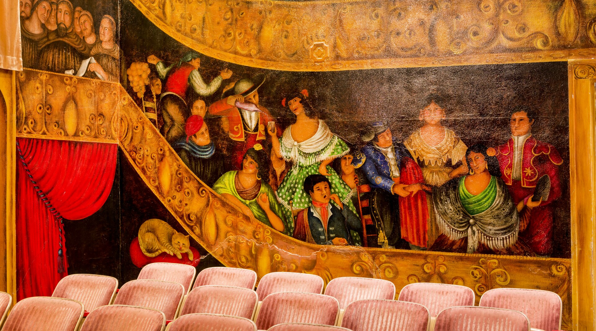 A cinema auditorium in Brazil during Semana do Cinema, with promotional tickets at R
