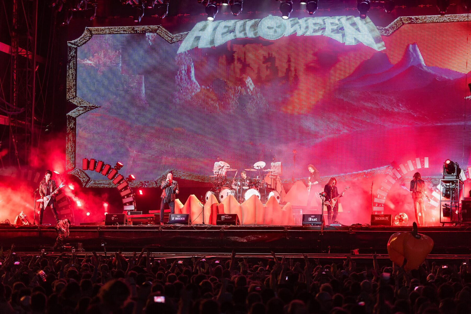 Helloween's reunited lineup live — the German metal band plays Bogotá, Colombia on September 5, 2026