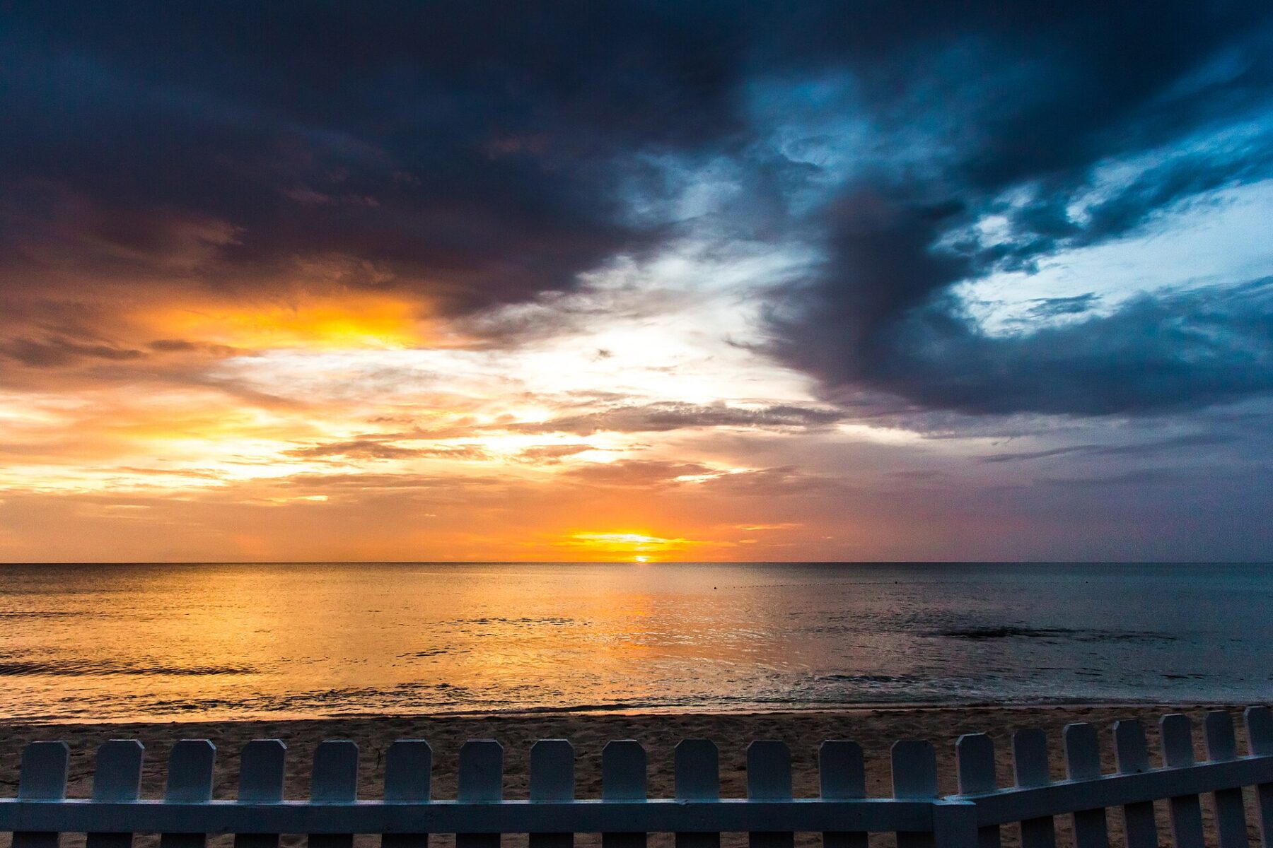 A Barbados sunset — the island hosts the Barbados Food and Rum Festival 2026 from November 5 to 8