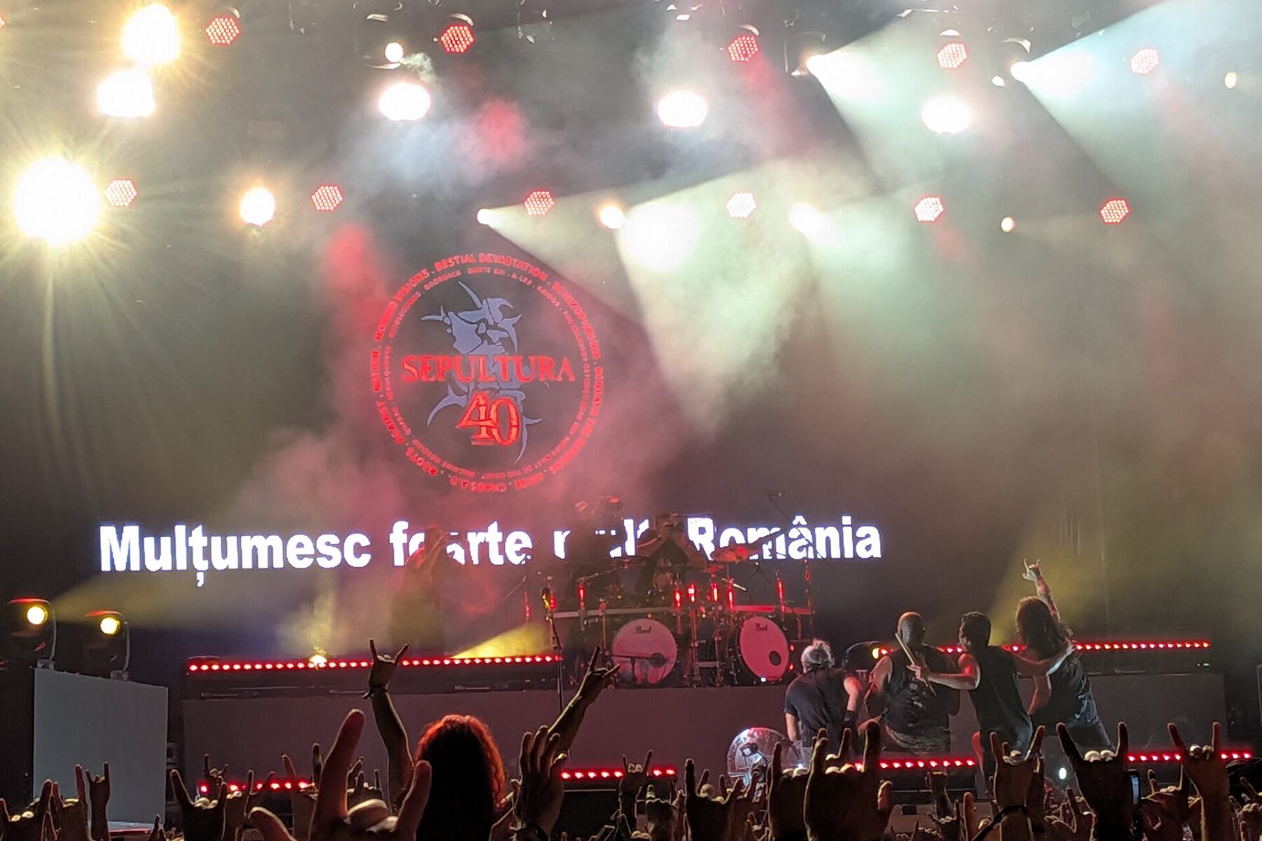 Sepultura live on stage — the Brazilian metal legends play their final concert ever in São Paulo, Brazil on November 7, 2026