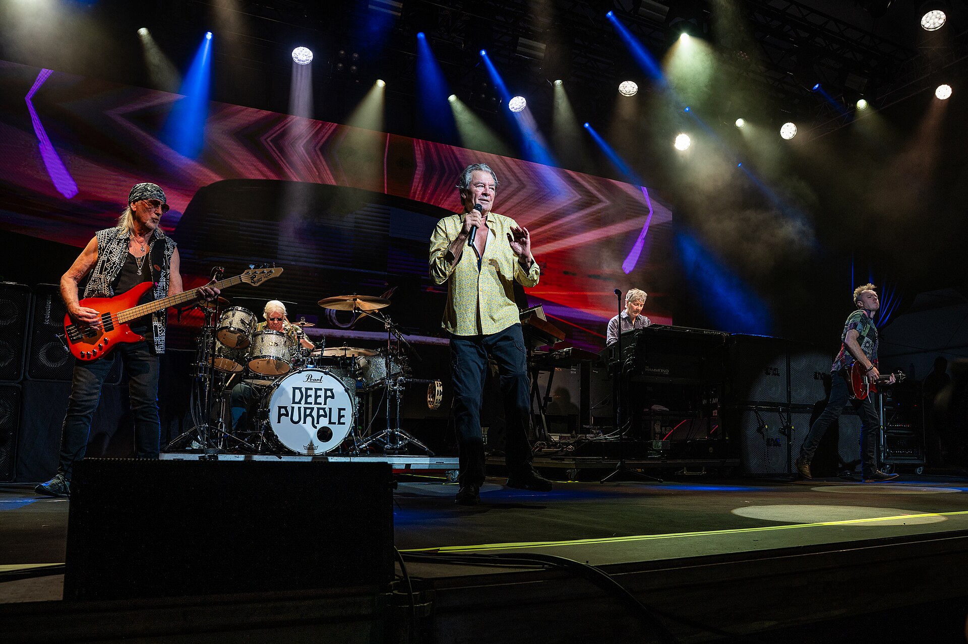 Deep Purple performing live — the British hard rock legends tour Mexico in December 2026