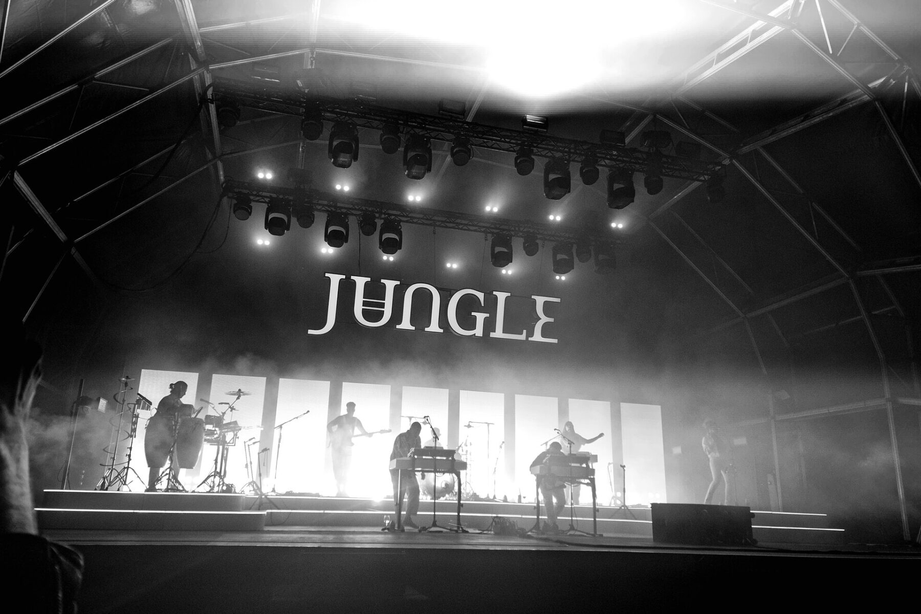 Jungle performing live — the British modern soul collective plays São Paulo, Brazil on March 3, 2027