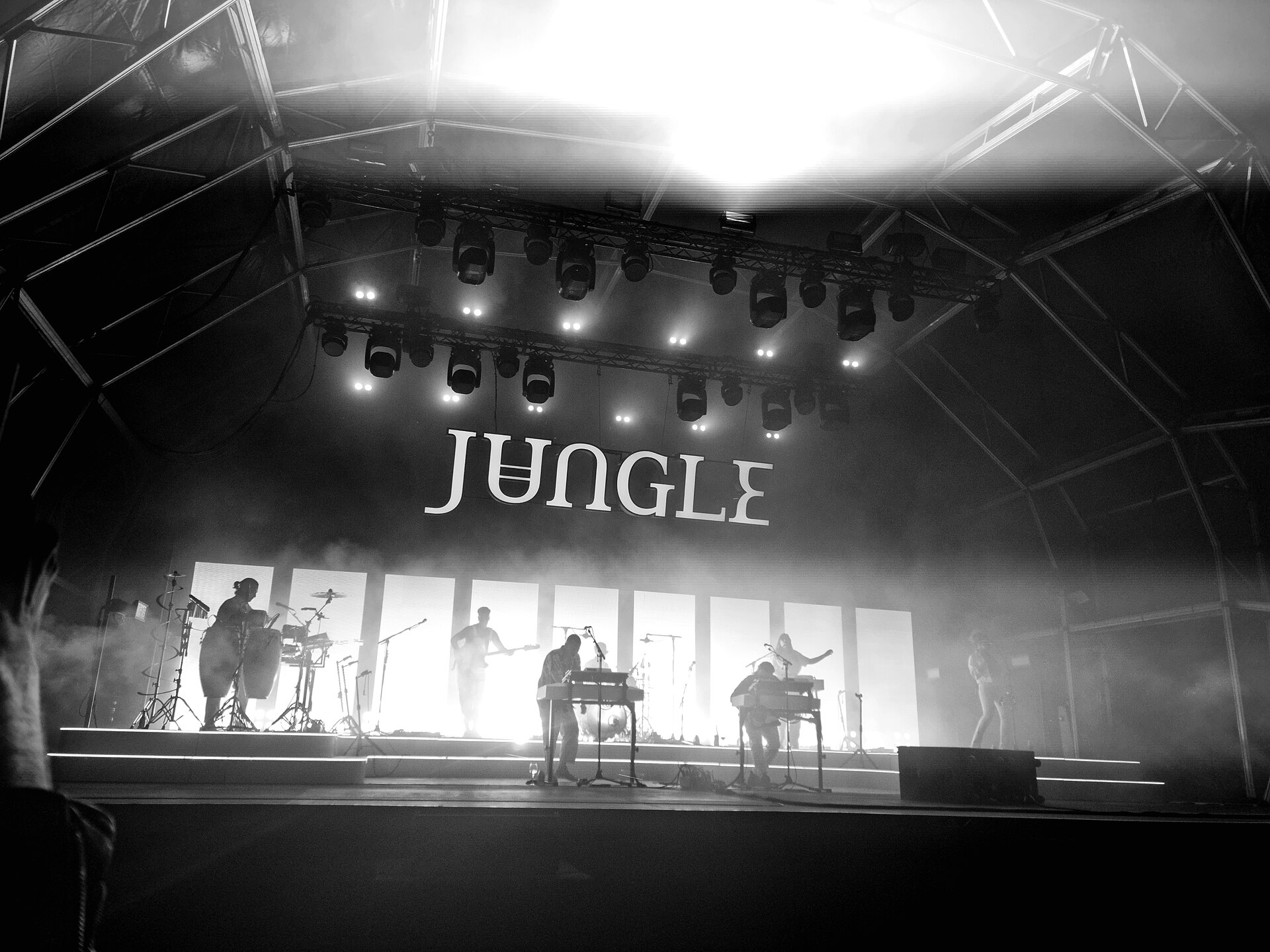 Jungle performing live — the British modern soul collective plays São Paulo, Brazil on March 3, 2027